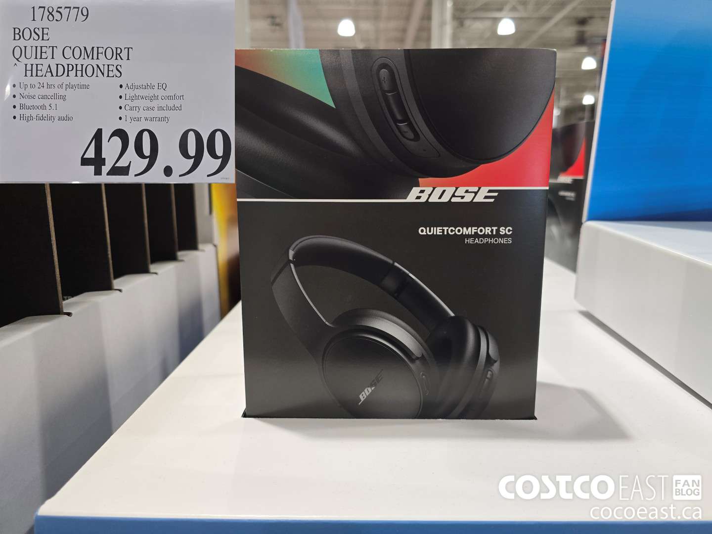 1785779 BOSE QUIET COMFORT HEADPHONES $429.99