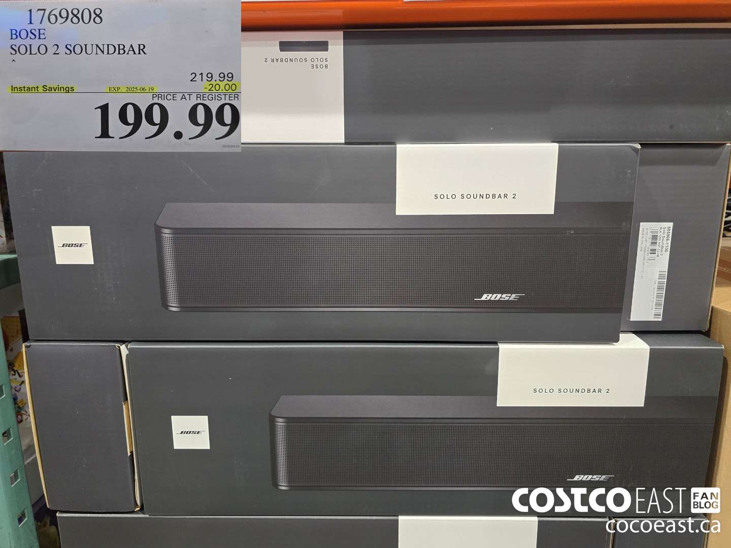 1769808 BOSE SOLO 2 SOUNDBAR ($20.00 INSTANT SAVINGS EXPIRES ON 2025-06-19) $199.99