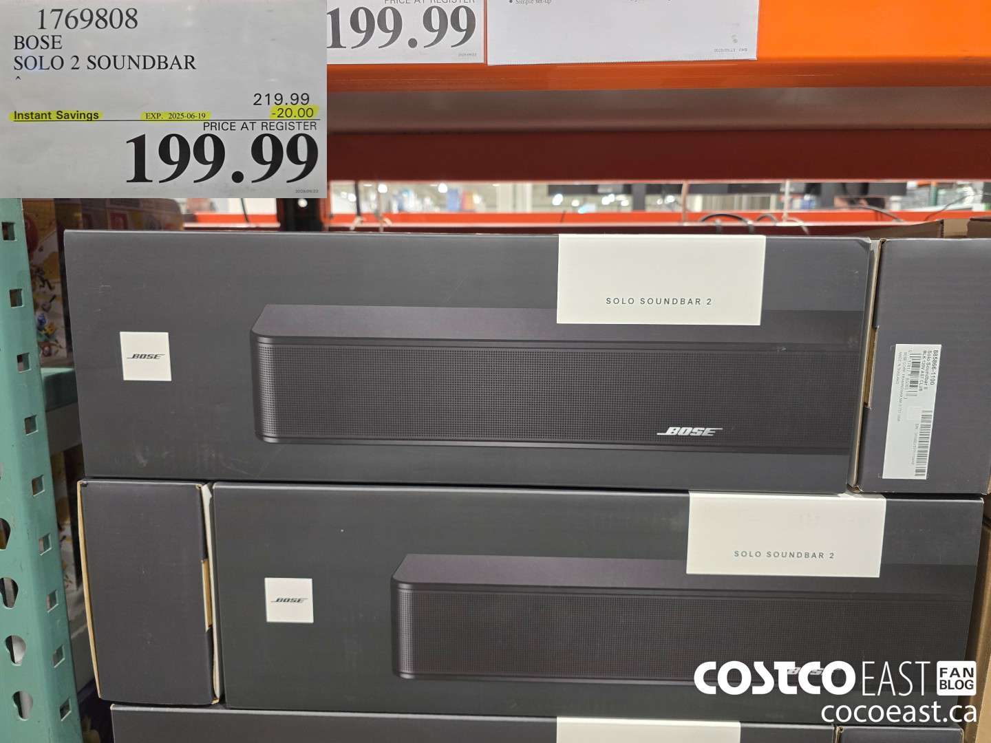 1769808 BOSE SOLO 2 SOUNDBAR ($20.00 INSTANT SAVINGS EXPIRES ON 2025-06-19) $199.99