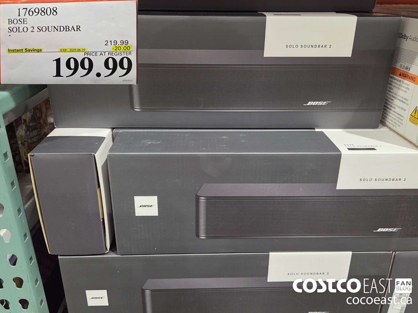 1769808 BOSE SOLO 2 SOUNDBAR ($20.00 INSTANT SAVINGS EXPIRES ON 2025-06-19) $199.99