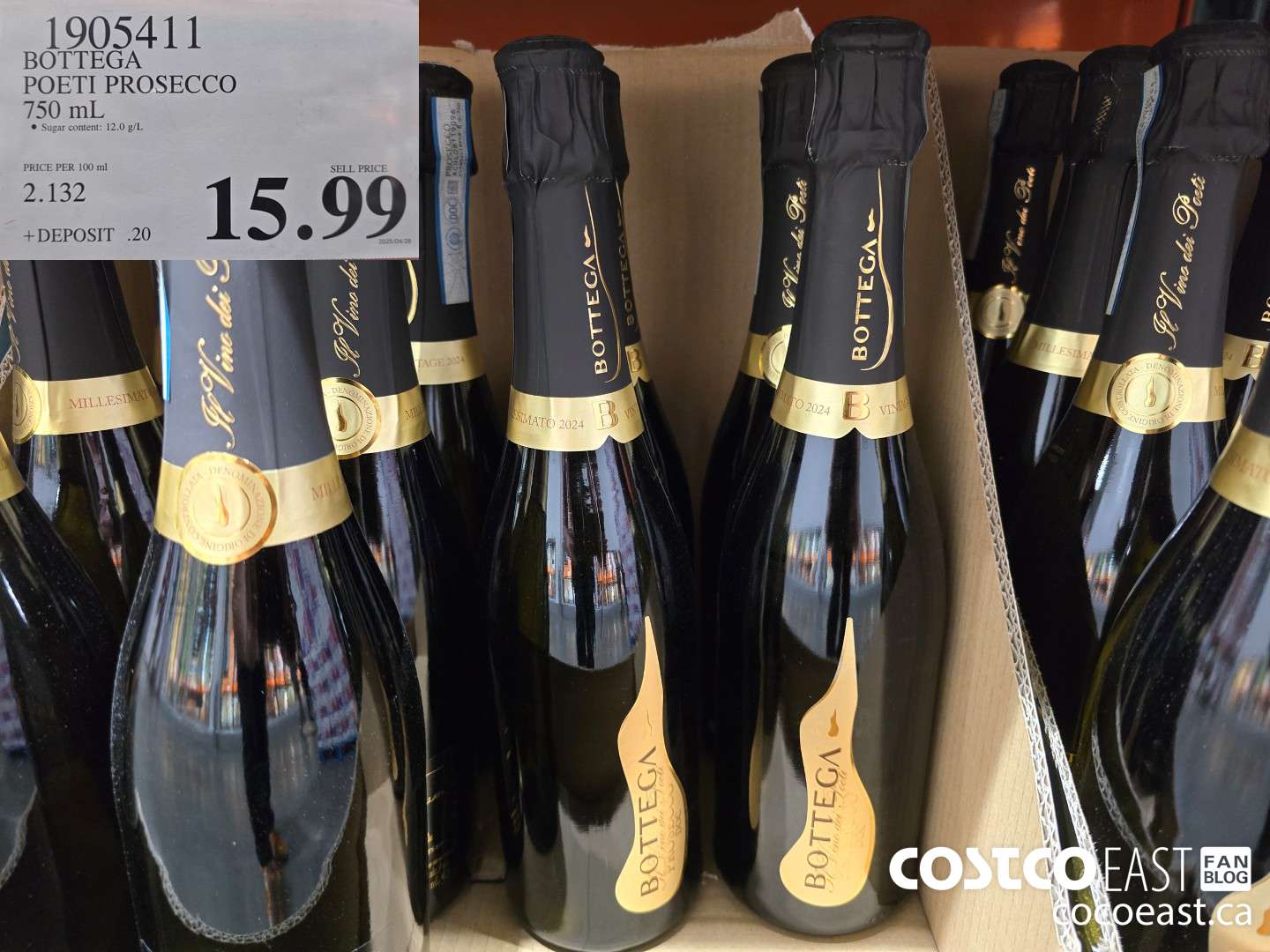 1905411 BOTTEGA POETI PROSECCO 750 ML $15.99