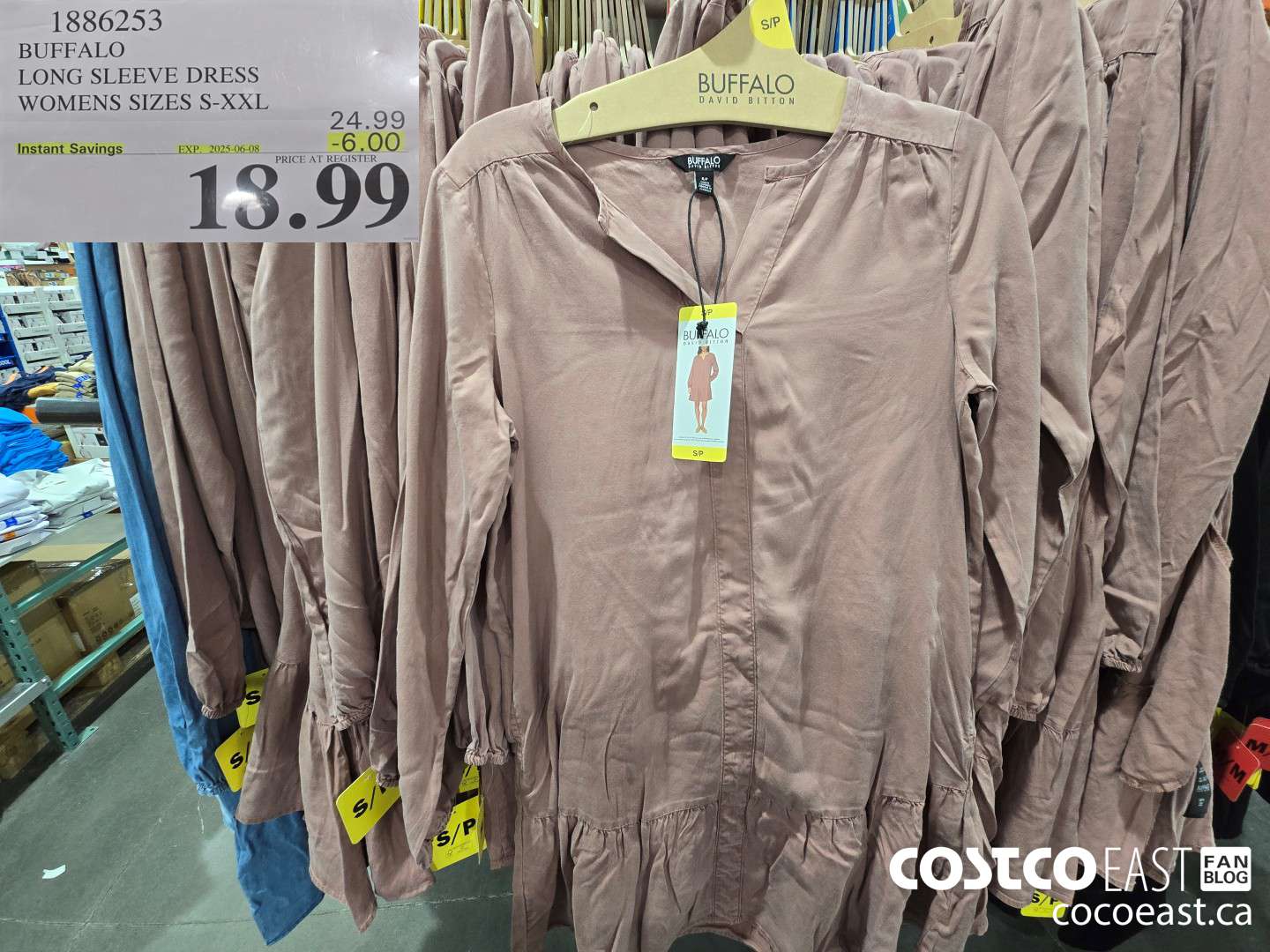 1886253 BUFFALO LONG SLEEVE DRESS WOMENS SIZES S-XXL ($6.00 INSTANT SAVINGS EXPIRES ON 2025-06-08) $18.99