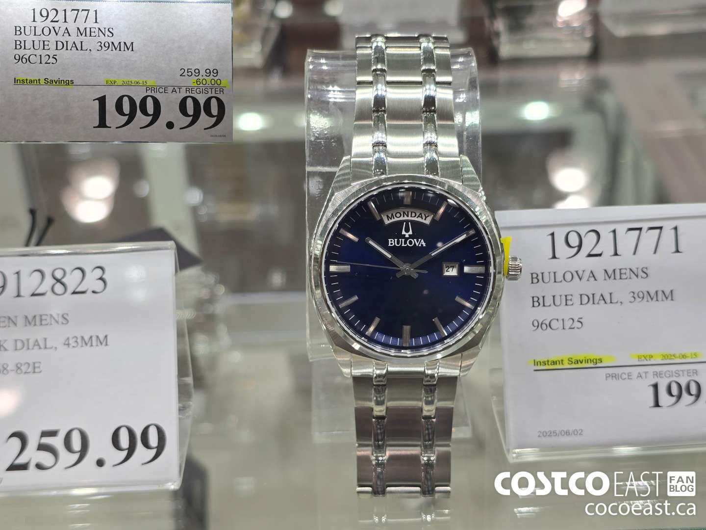 1921771 BULOVA MENS BLUE DIAL, 39MM 96C125 ($60.00 INSTANT SAVINGS EXPIRES ON 2025-06-15) $199.99