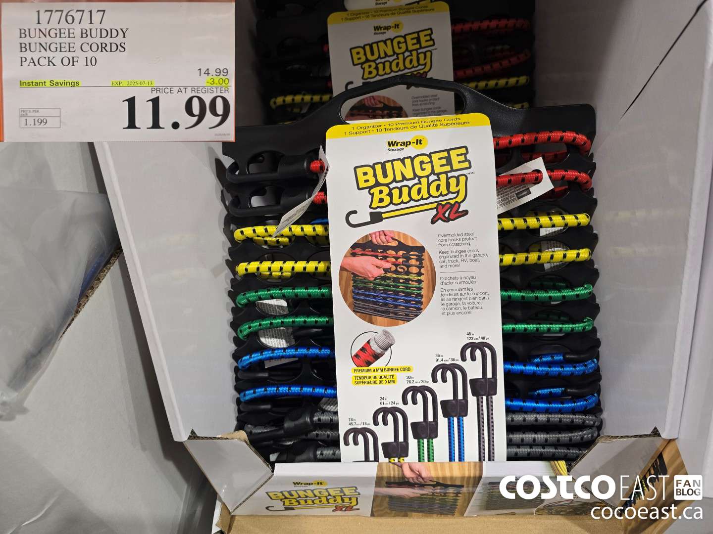 1776717 BUNGEE BUDDY BUNGEE CORDS PACK OF 10 ($3.00 INSTANT SAVINGS EXPIRES ON 2025-07-13) $11.99