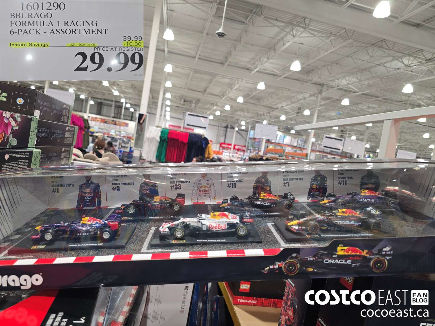 1601290 BURAGO FORMULA 1 RACING 6-PACK - ASSORTMENT ($10.00 INSTANT SAVINGS EXPIRES ON 2025-07-06) $29.99