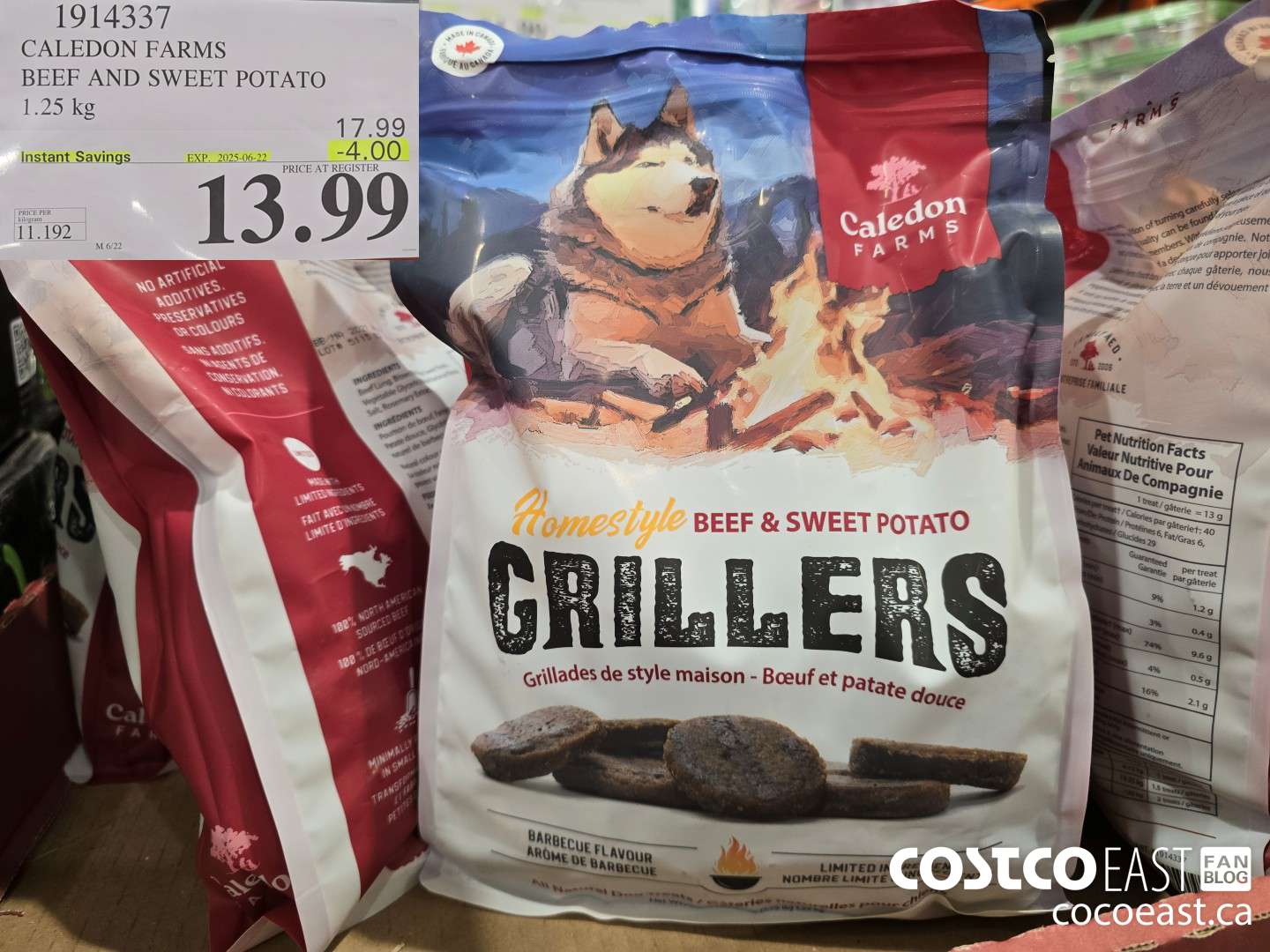 1914337 CALEDON FARMS BEEF AND SWEET POTATO 1.25 KG ($4.00 INSTANT SAVINGS EXPIRES ON 2025-06-22) $13.99