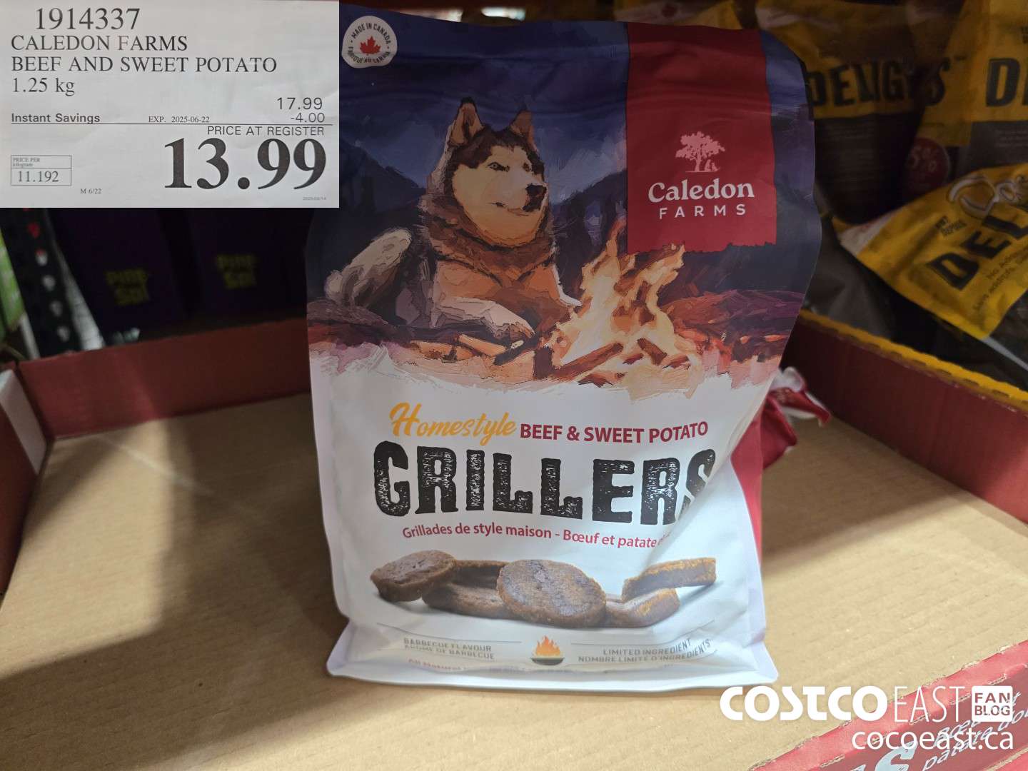 1914337 CALEDON FARMS BEEF AND SWEET POTATO 1.25 KG ($4.00 INSTANT SAVINGS EXPIRES ON 2025-06-22) $13.99