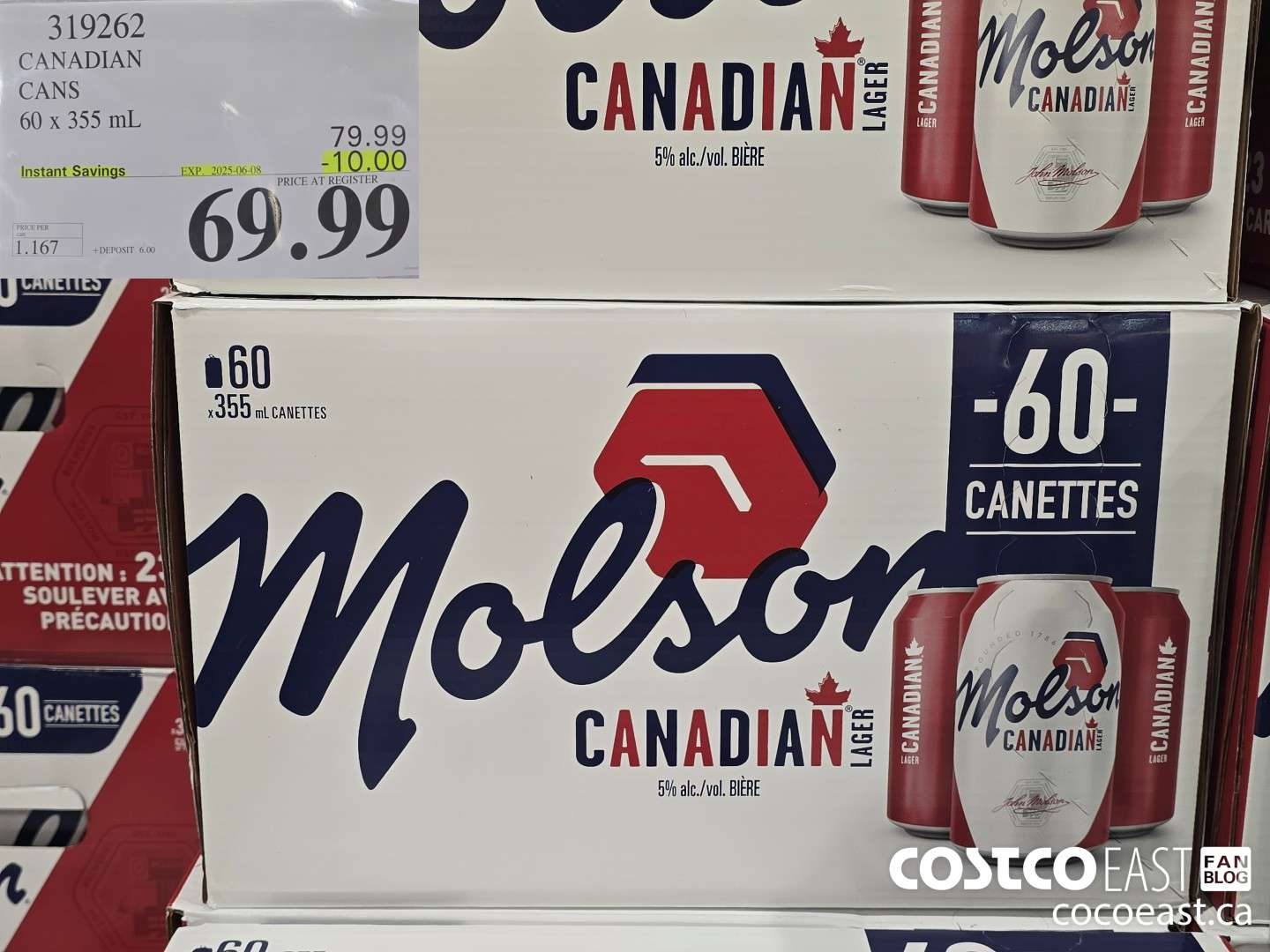319262 CANADIAN CANS 60 x 355 mL ($10.00 INSTANT SAVINGS EXPIRES ON 2025-06-08) $69.99