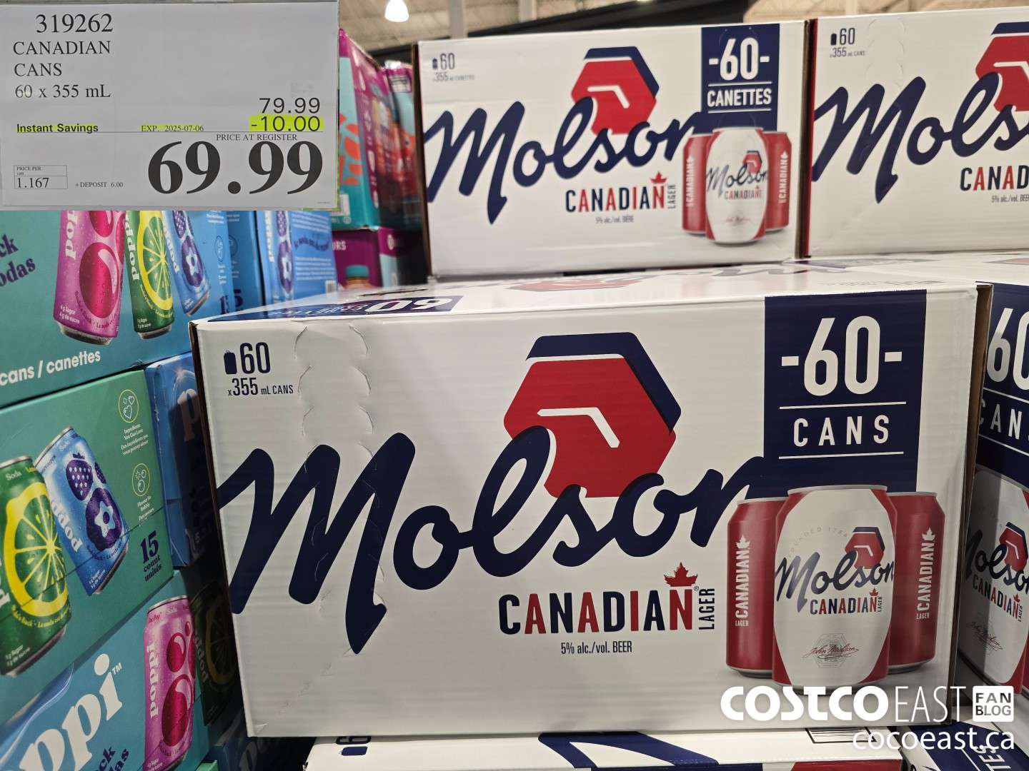 319262 CANADIAN CANS 60 x 355 mL ($10.00 INSTANT SAVINGS EXPIRES ON 2025-07-06) $69.99