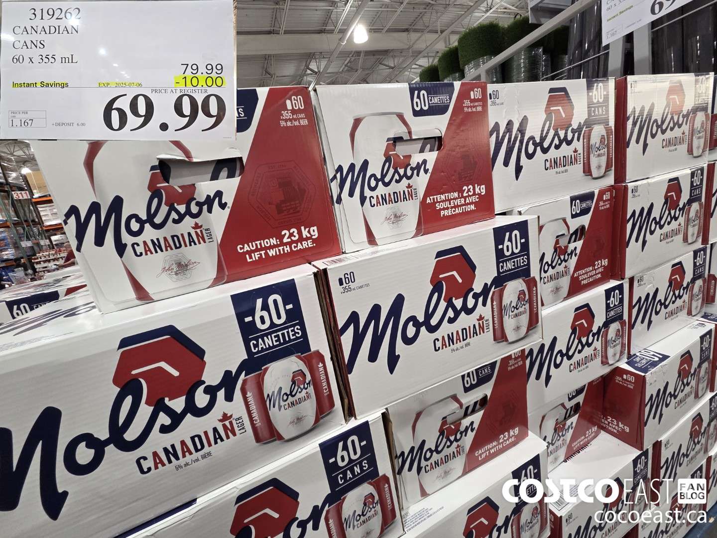 319262 CANADIAN CANS 60 x 355 mL ($10.00 INSTANT SAVINGS EXPIRES ON 2025-07-06) $69.99