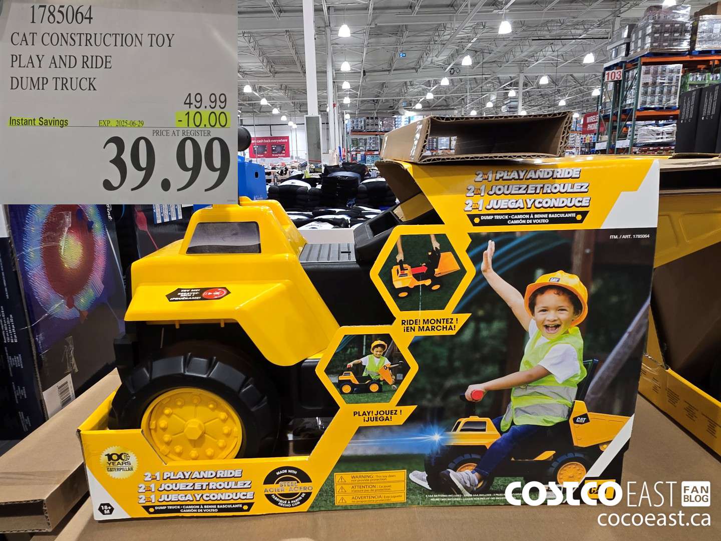 1785064 CAT CONSTRUCTION TOY PLAY AND RIDE DUMP TRUCK ($10.00 INSTANT SAVINGS EXPIRES ON 2025-06-29) $39.99