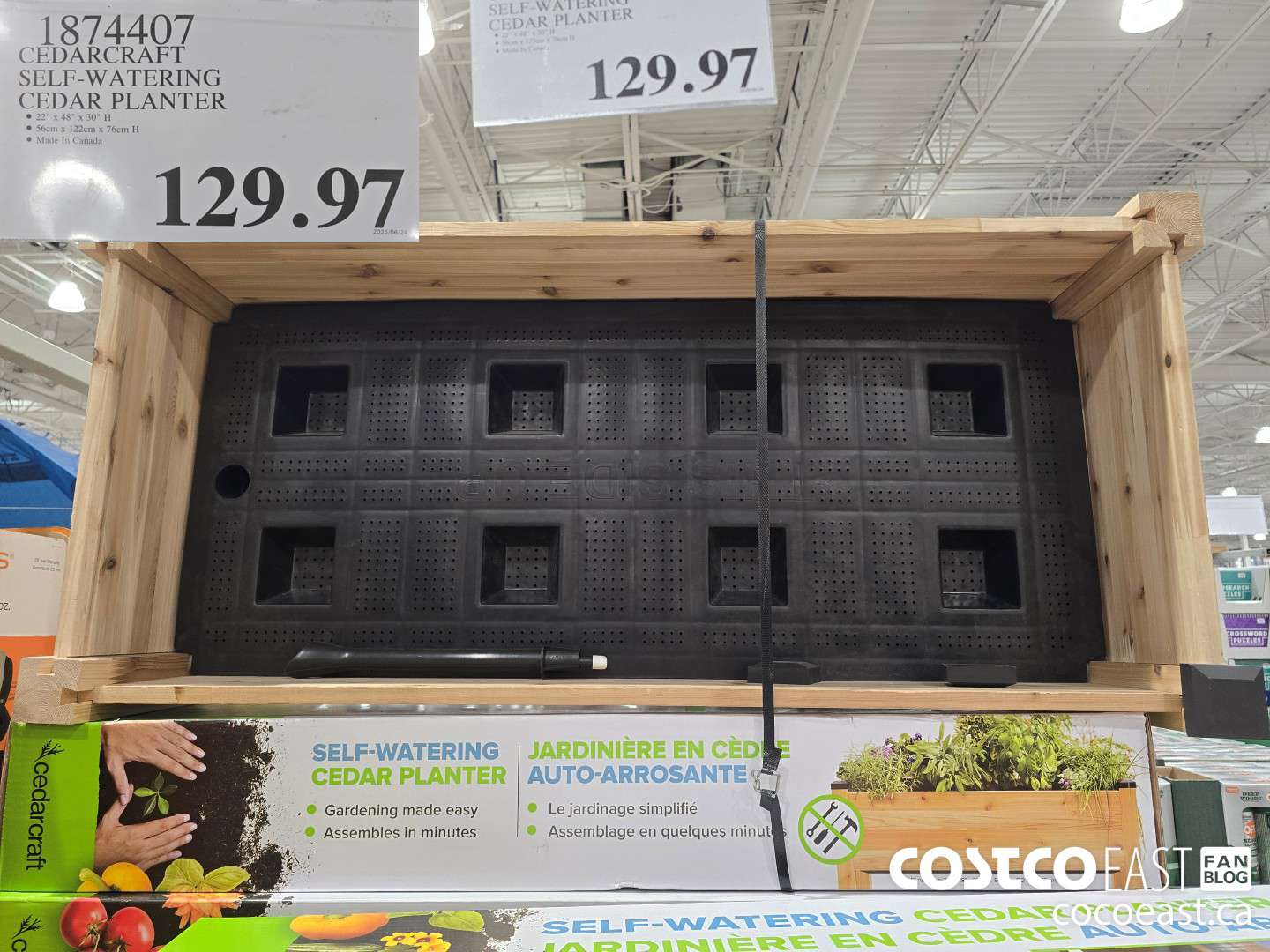 1874407 CEDARCRAFT SELF-WATERING CEDAR PLANTER $129.97