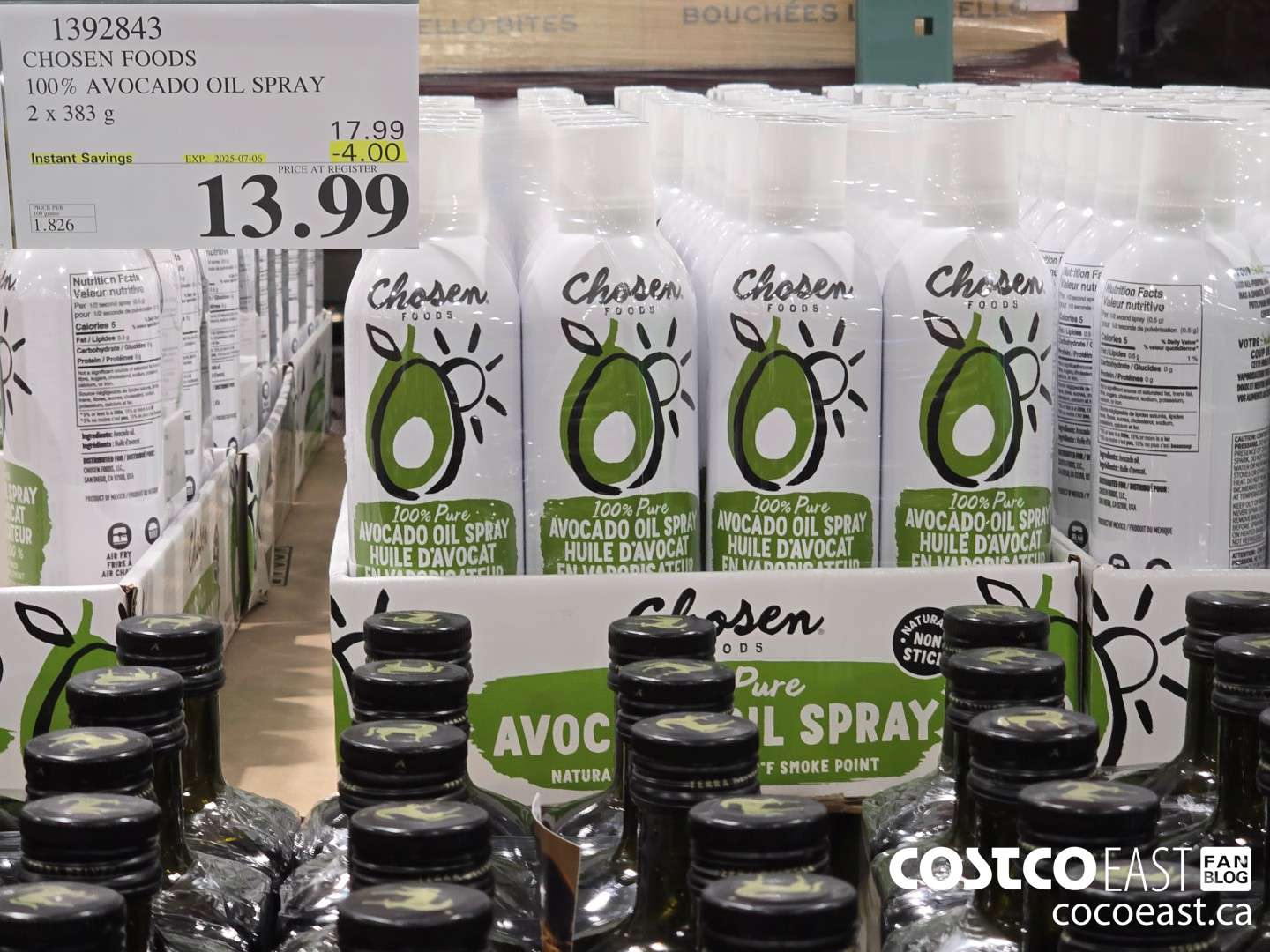 1392843 CHOSEN FOODS 100% AVOCADO OIL SPRAY 2 x 383 G ($4.00 INSTANT SAVINGS EXPIRES ON 2025-07-06) $13.99
