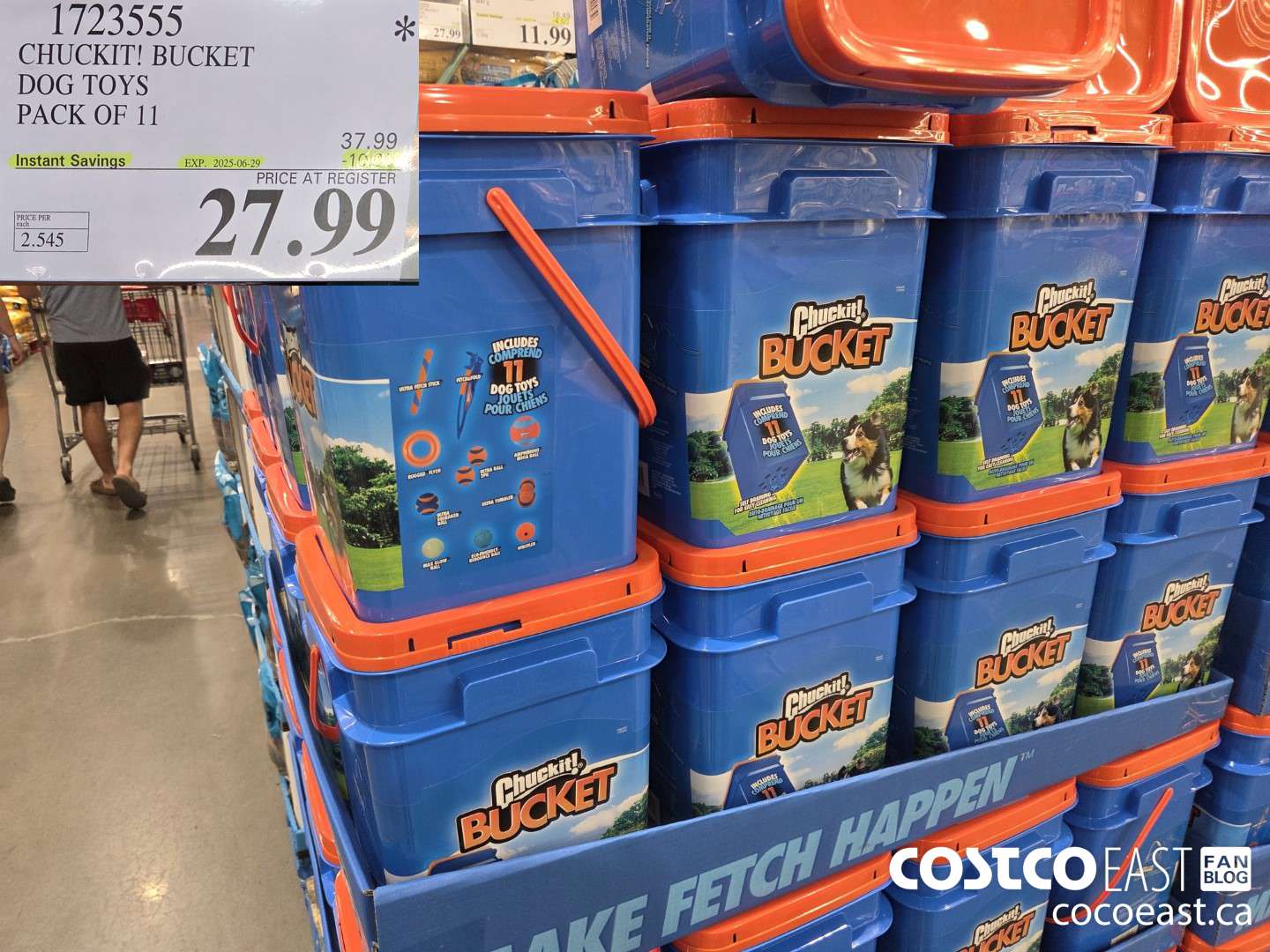 1723555 CHUCKIT! BUCKET DOG TOYS PACK OF 11 ($10.00 INSTANT SAVINGS EXPIRES ON 2025-06-29) $27.99