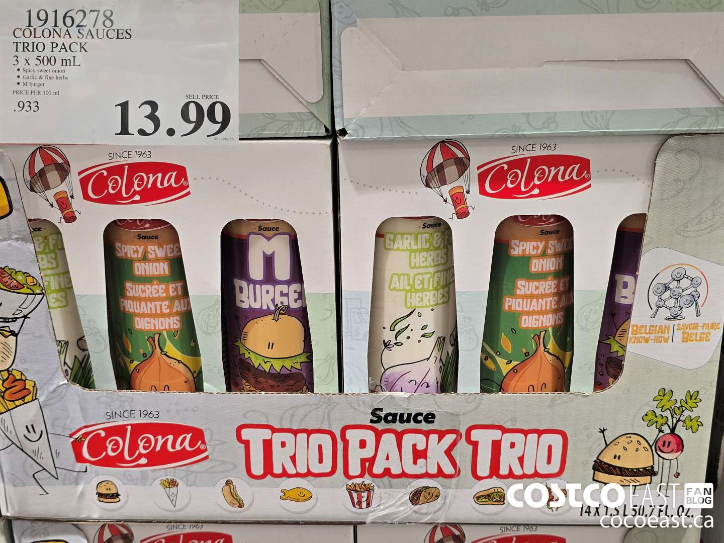1916278 COLONA SAUCES TRIO PACK 3 x 500 mL $13.99