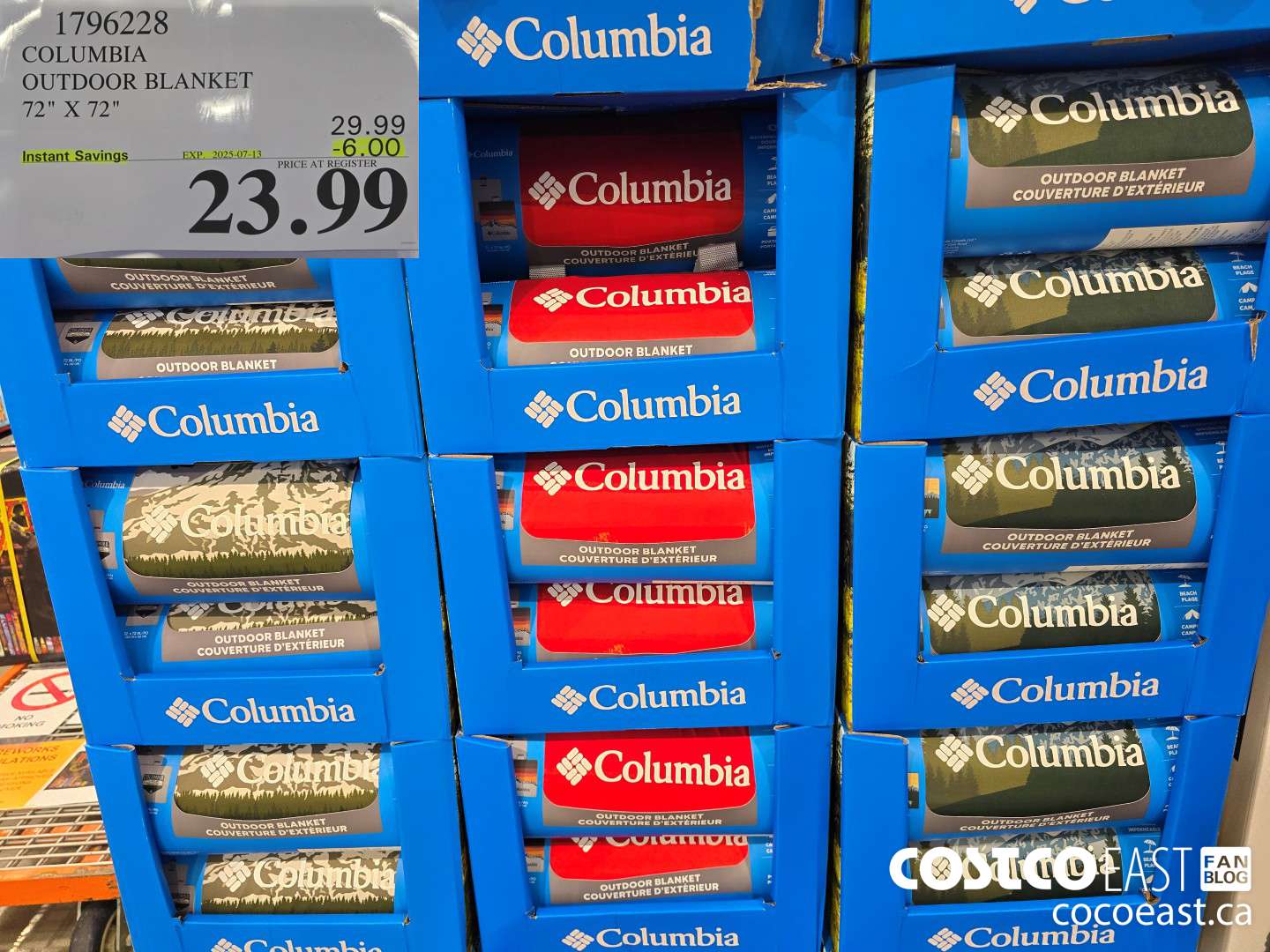 1796228 COLUMBIA OUTDOOR BLANKET 72