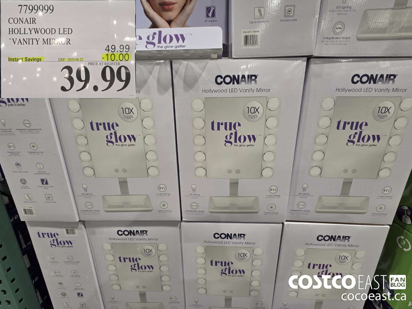 7799999 CONAIR HOLLYWOOD LED VANITY MIRROR ($10.00 INSTANT SAVINGS EXPIRES ON 2025-06-01) $39.99