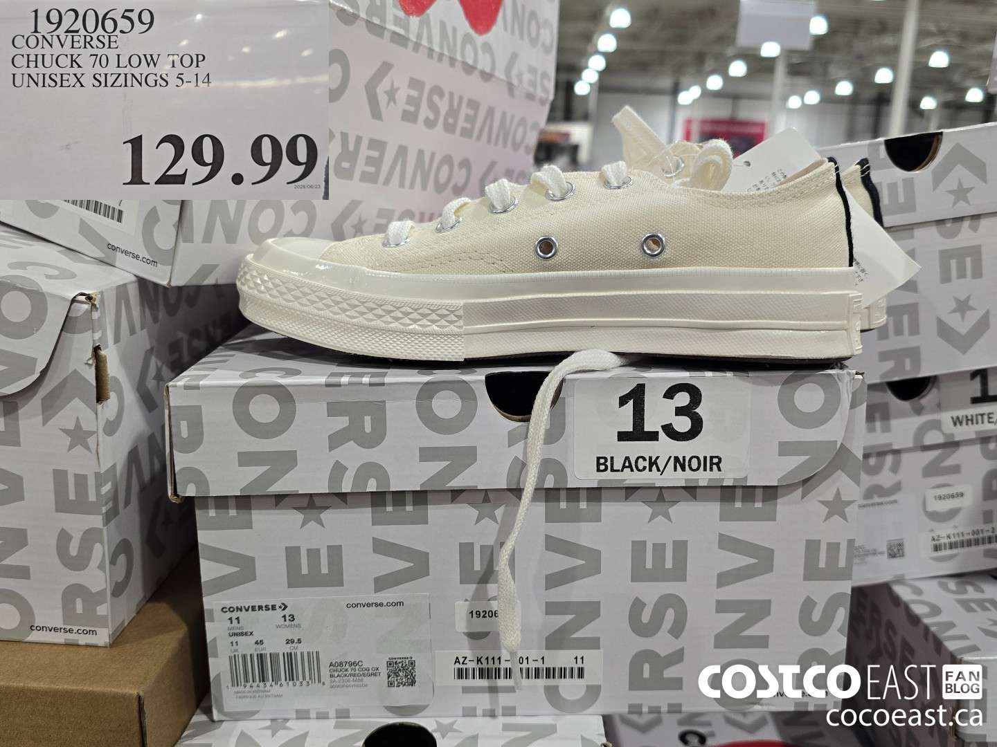1920659 CONVERSE CHUCK 70 LOW TOP UNISEX SIZINGS 5-14 $129.99