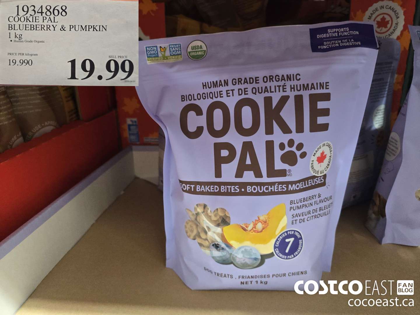 1934868 COOKIE PAL BLUEBERRY & PUMPKIN 1 KG $19.99