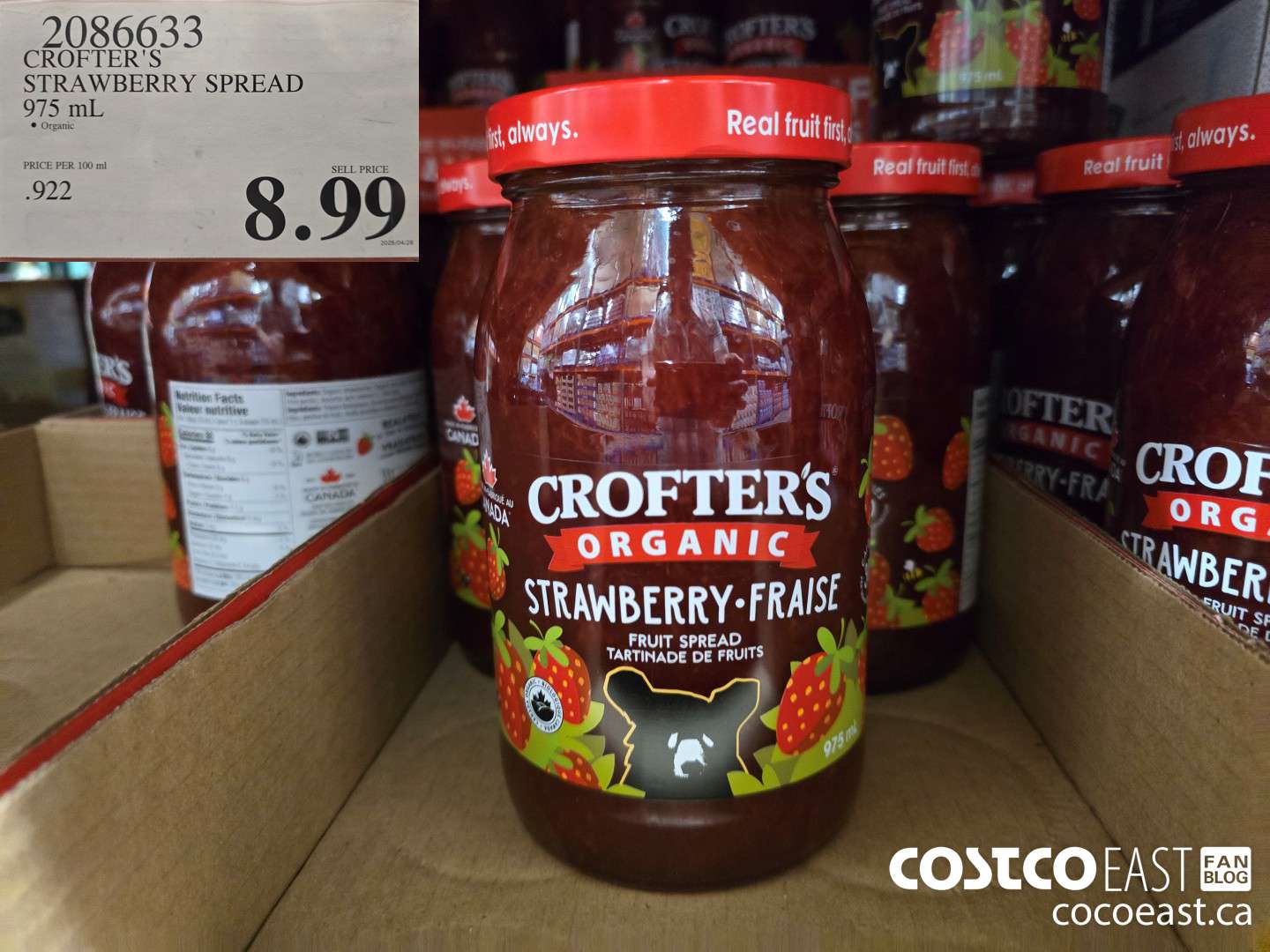 2086633 CROFTER'S STRAWBERRY SPREAD 975 mL $8.99