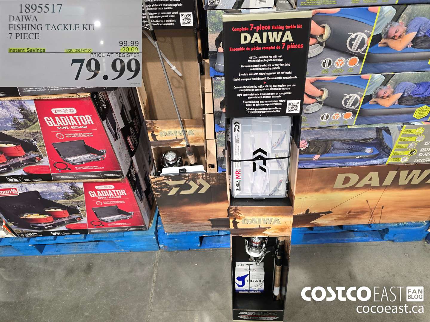 1895517 DAIWA FISHING TACKLE KIT 7 PIECE ($20.00 INSTANT SAVINGS EXPIRES ON 2025-07-06) $79.99