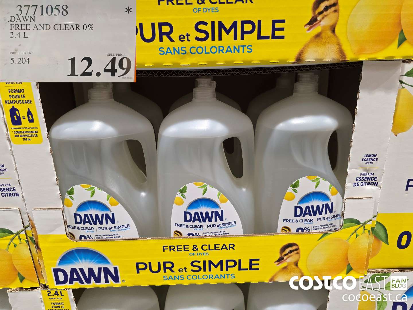 3771058 DAWN FREE AND CLEAR 0% 2.4 L $12.49