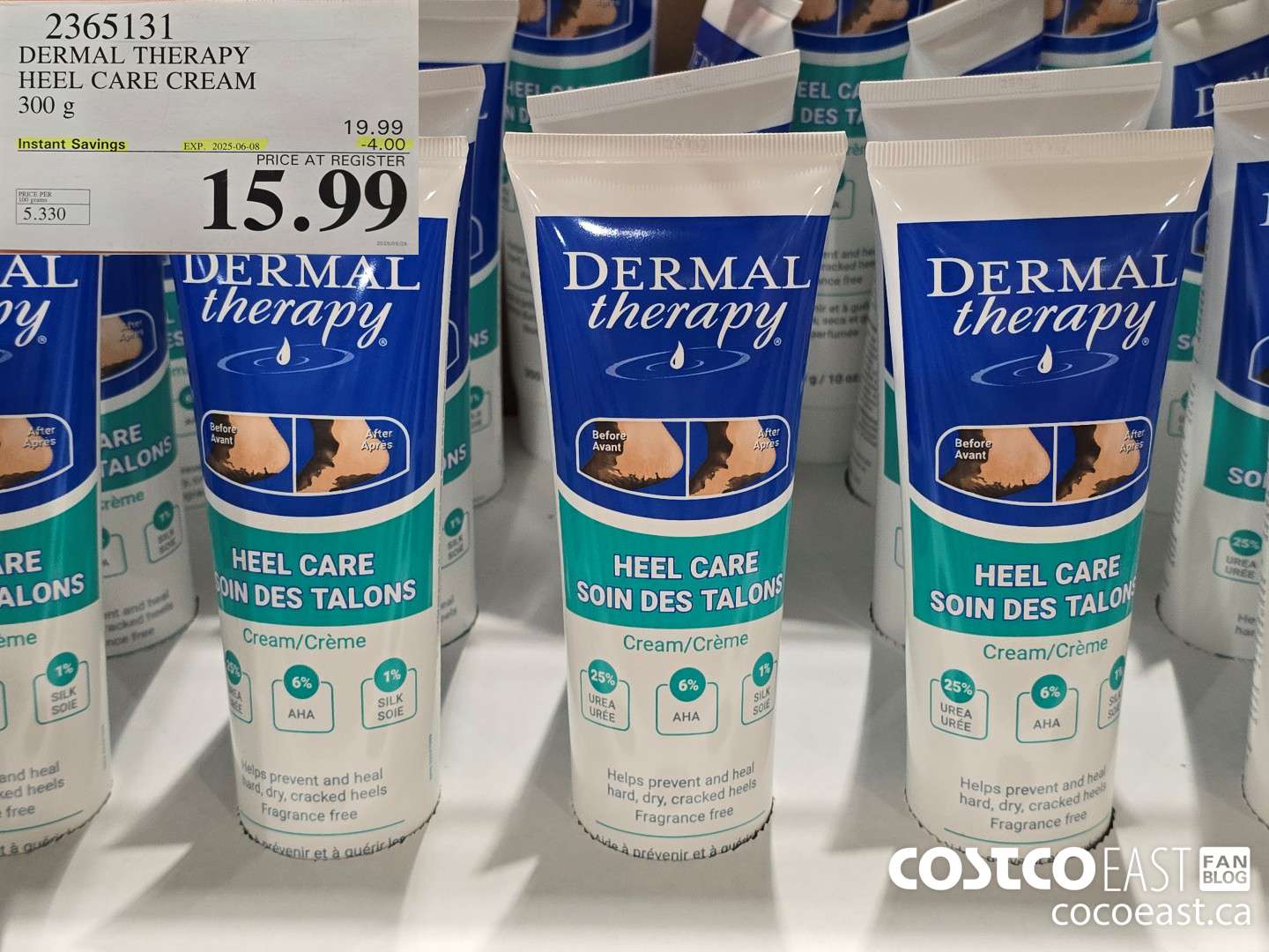 2365131 DERMAL THERAPY HEEL CARE 300 G ($4.00 INSTANT SAVINGS EXPIRES ON 2025-06-08) $15.99