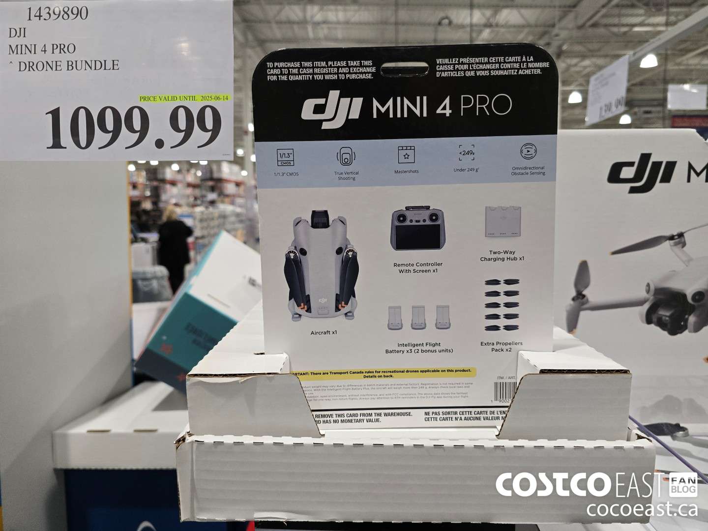 1439890 DJI MINI 4 PRO DRONE BUNDLE $1099.99