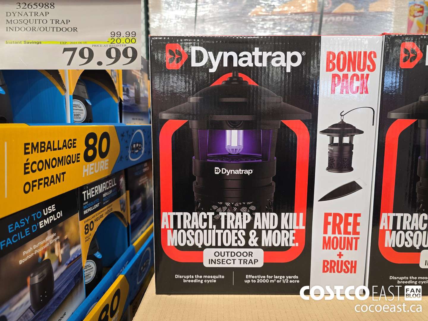 3265988 DYNATRAP MOSQUITO TRAP INDOOR/OUTDOOR ($20.00 INSTANT SAVINGS EXPIRES ON 2025-06-15) $79.99