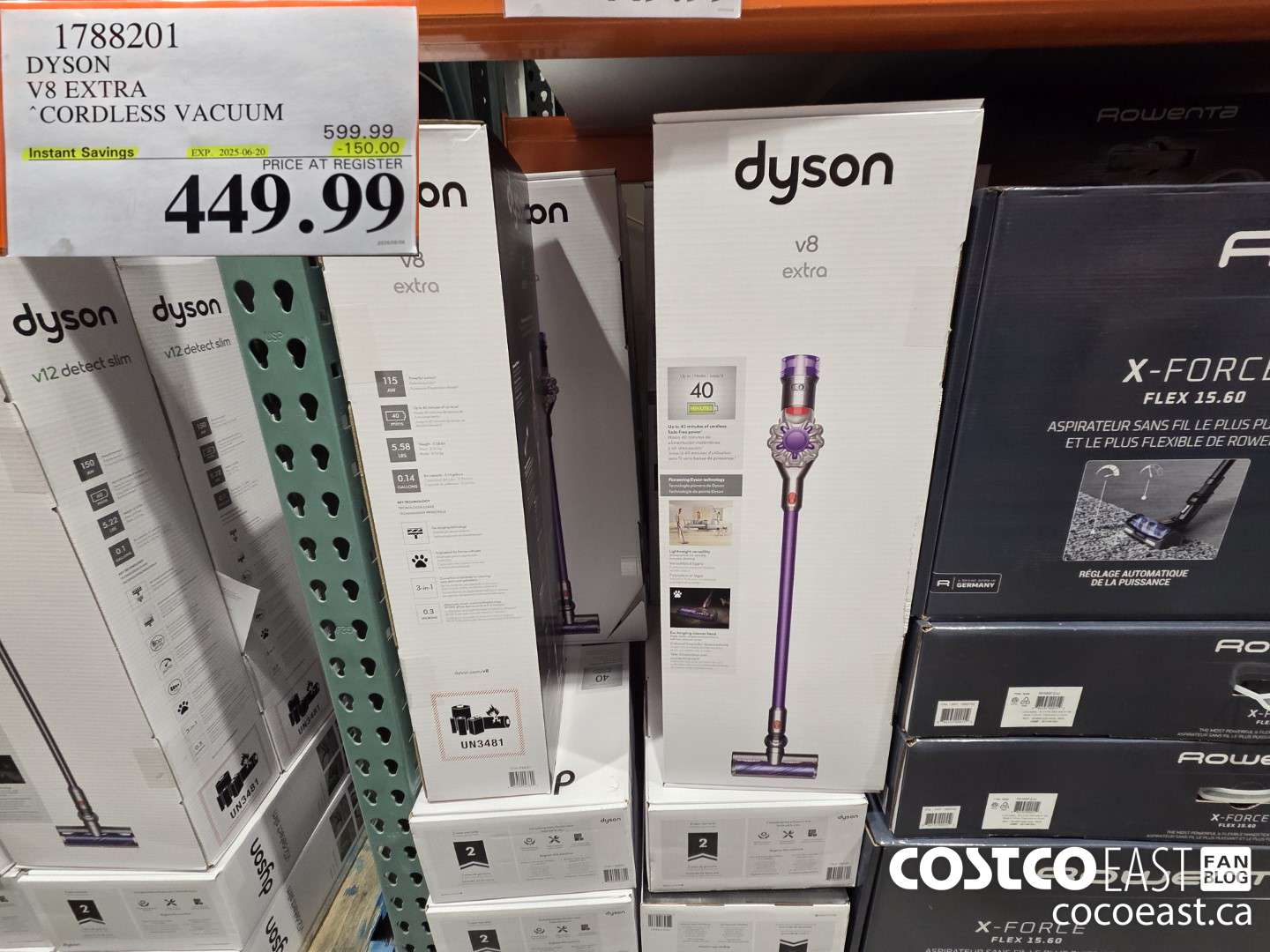1788201 Dyson V8 EXTRA CORDLESS VACUUM ($150.00 INSTANT SAVINGS EXPIRES ON 2025-06-20) $449.99
