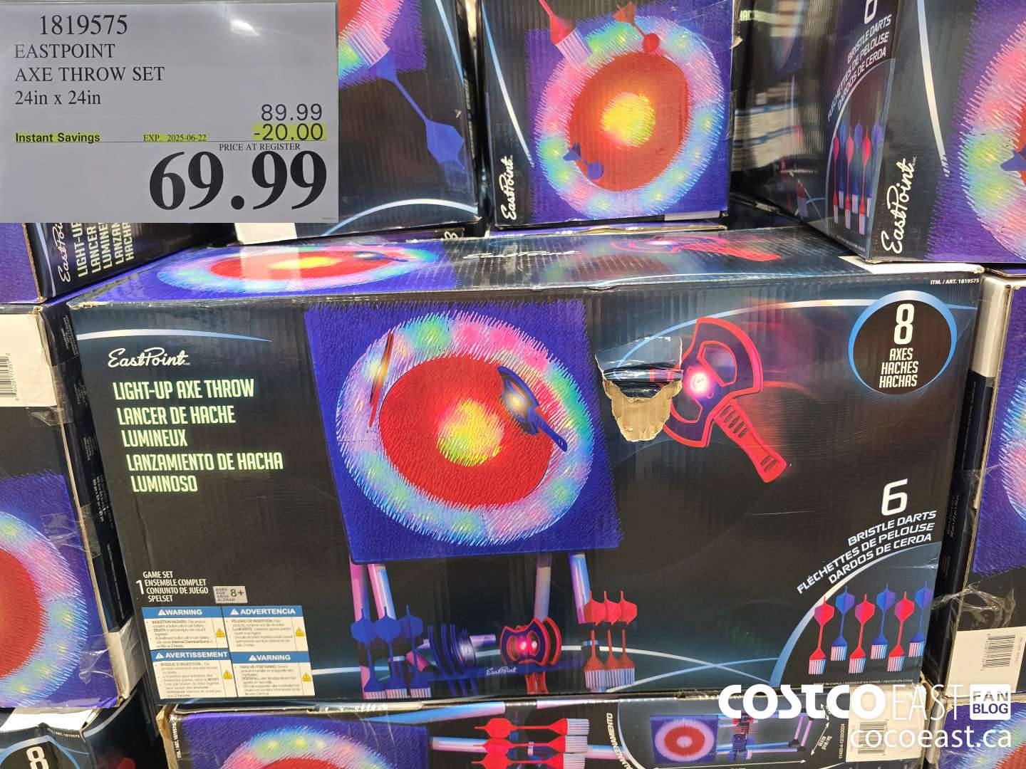 1819575 EASTPOINT AXE THROW SET 24in x 24in ($20.00 INSTANT SAVINGS EXPIRES ON 2025-06-22) $69.99