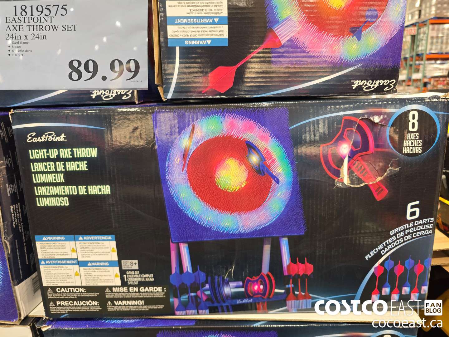 1819575 EASTPOINT AXE THROW SET 24in x 24in $89.99