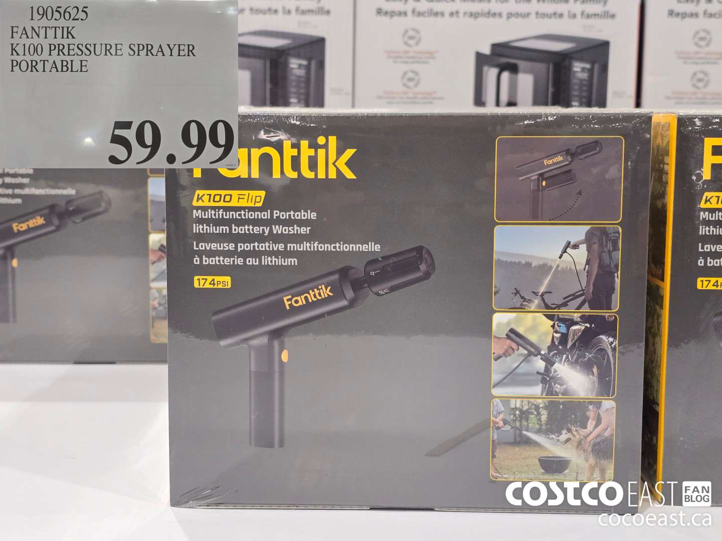 1905625 FANTTIK K100 PRESSURE SPRAYER PORTABLE $59.99