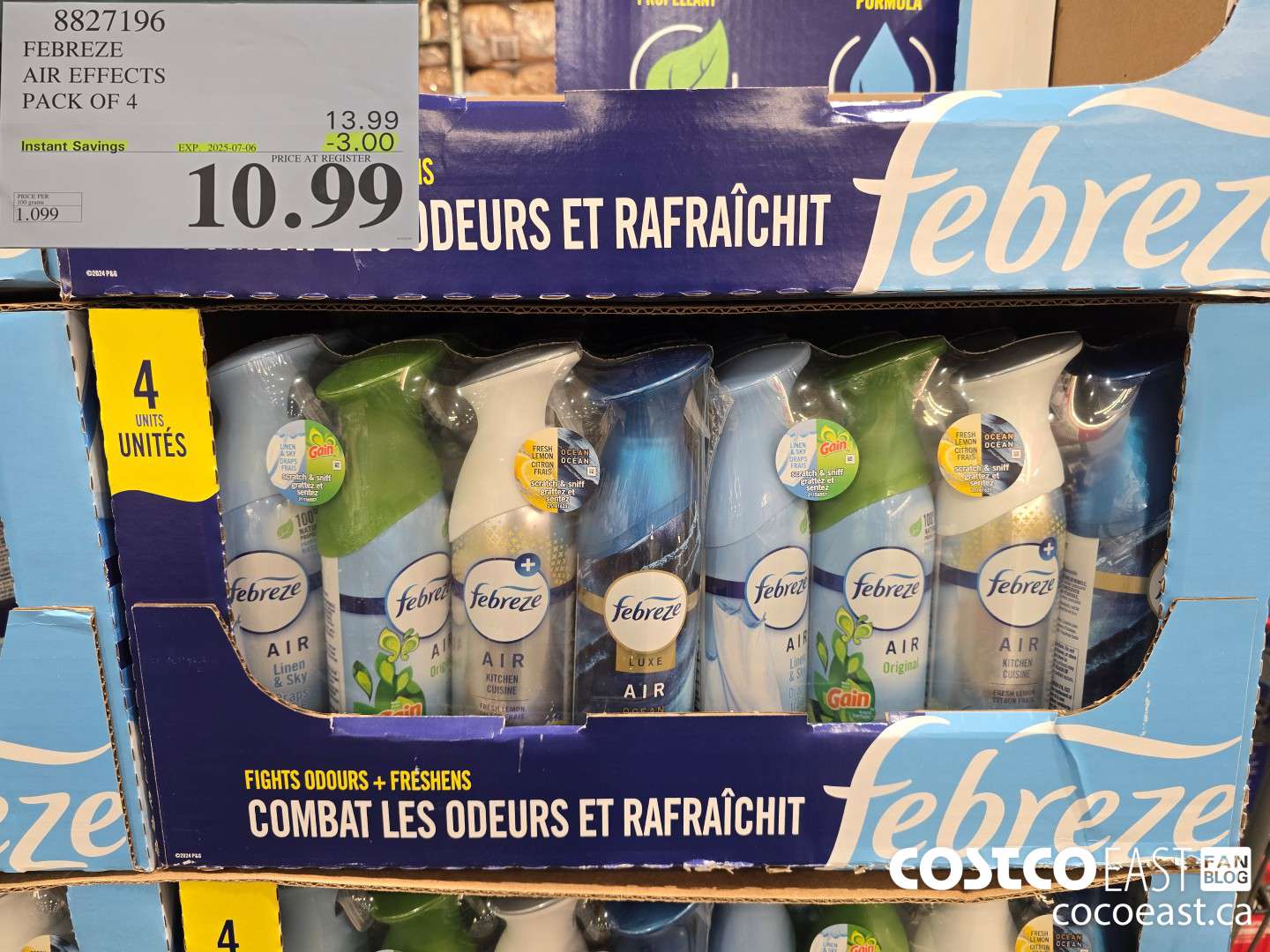 8827196 FEBREZE AIR EFFECTS PACK OF 4 ($3.00 INSTANT SAVINGS EXPIRES ON 2025-07-06) $10.99