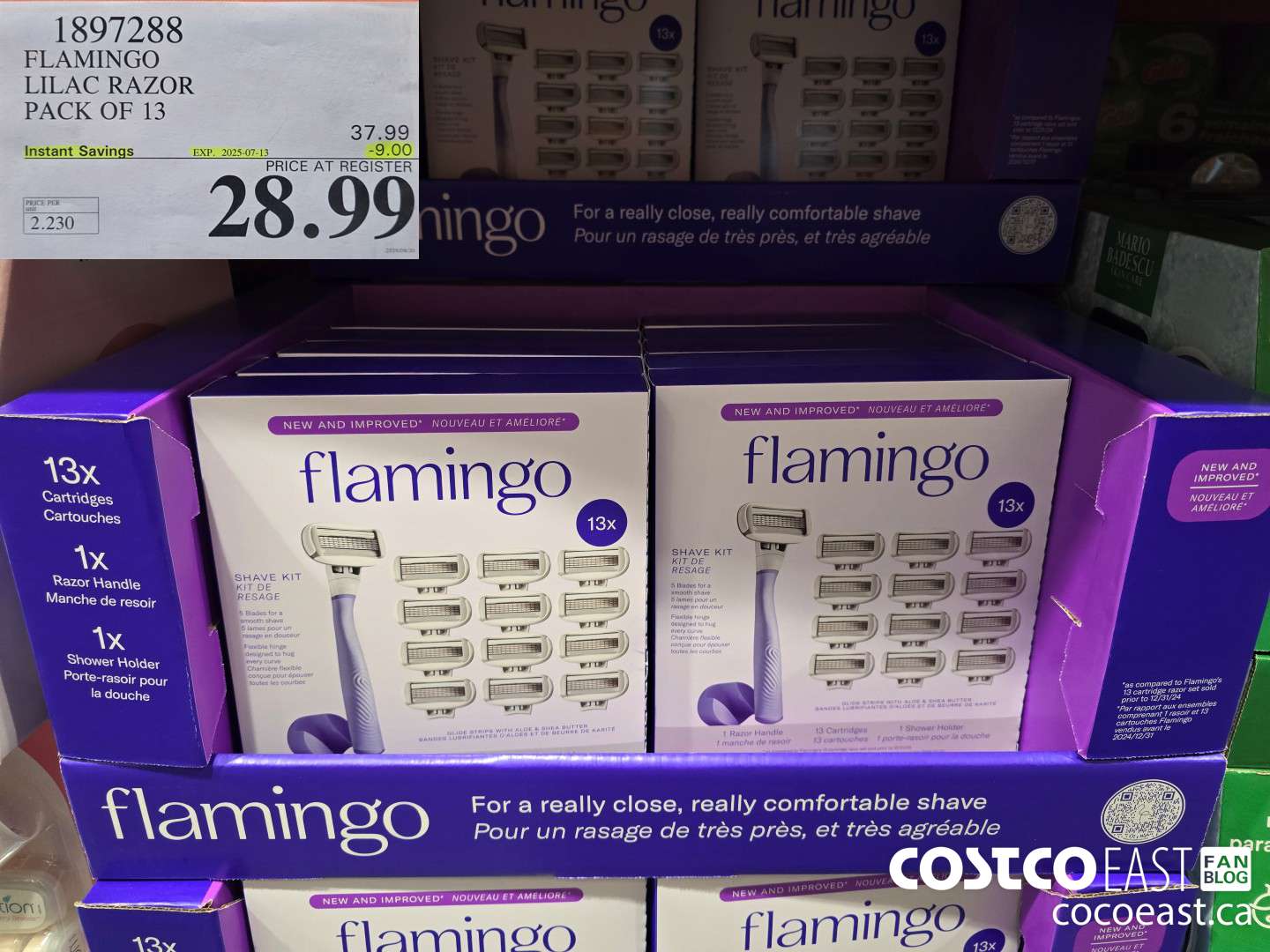 1897288 FLAMINGO LILAC RAZOR PACK OF 13 ($9.00 INSTANT SAVINGS EXPIRES ON 2025-07-13) $28.99