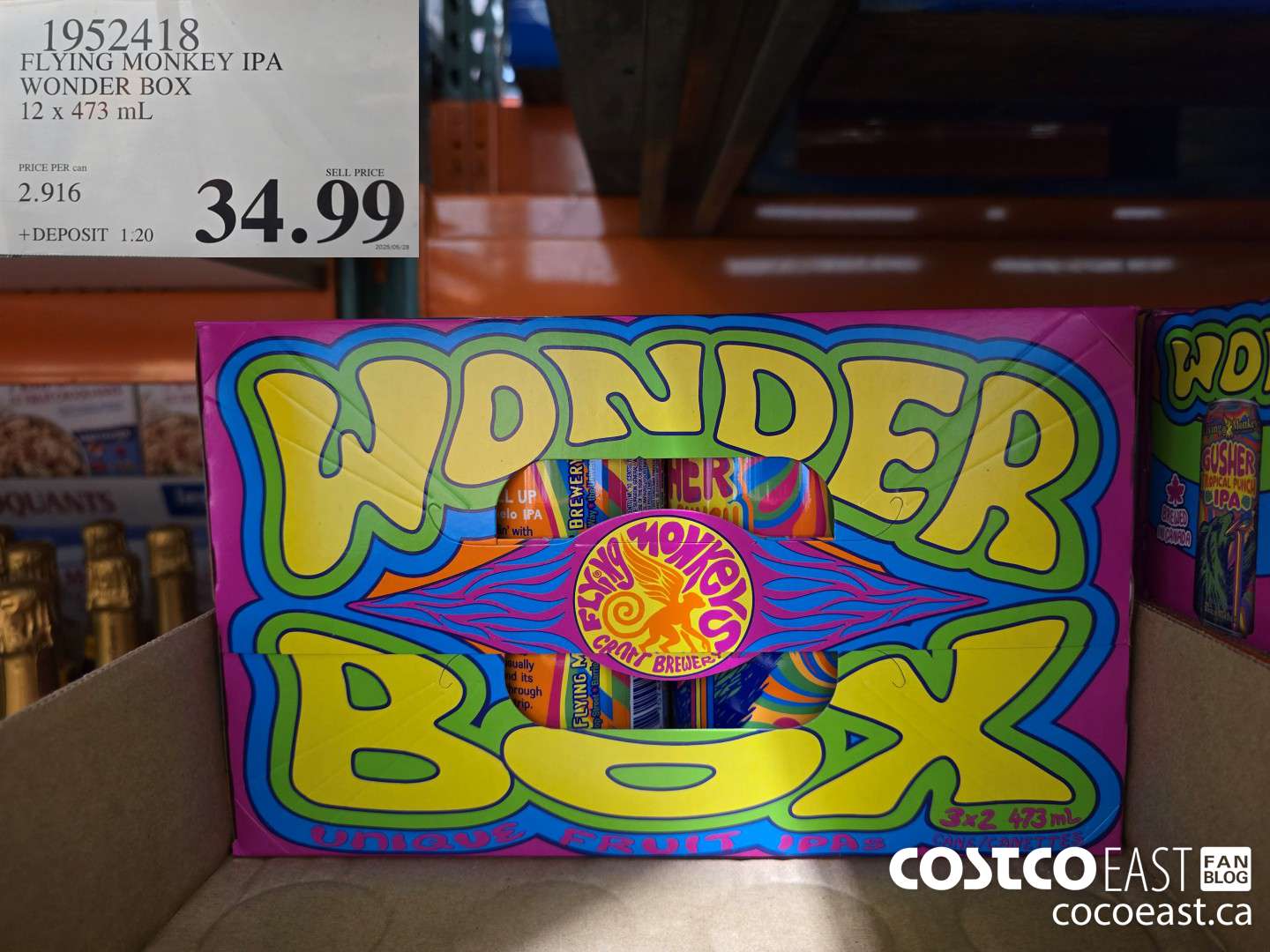 1952418 FLYING MONKEY IPA WONDER BOX 12 x 473 mL $34.99