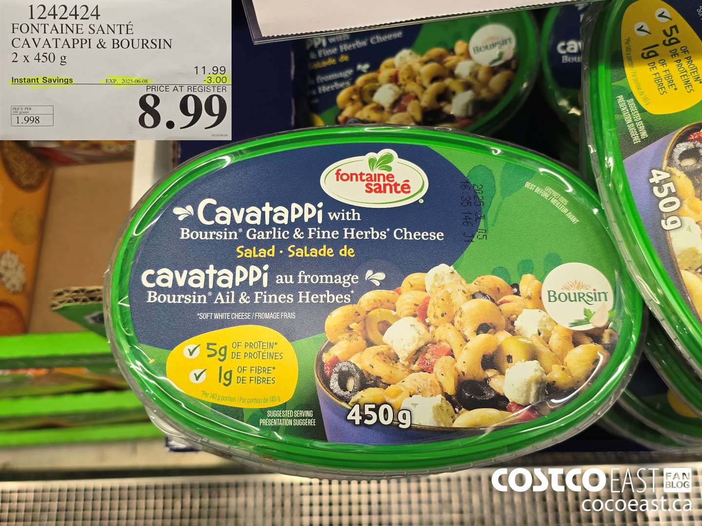 1242424 FONTAINE SANTE CAVATAPPI & BOURSIN 2x 450 g ($3.00 INSTANT SAVINGS EXPIRES ON 2025-06-08) $8.99