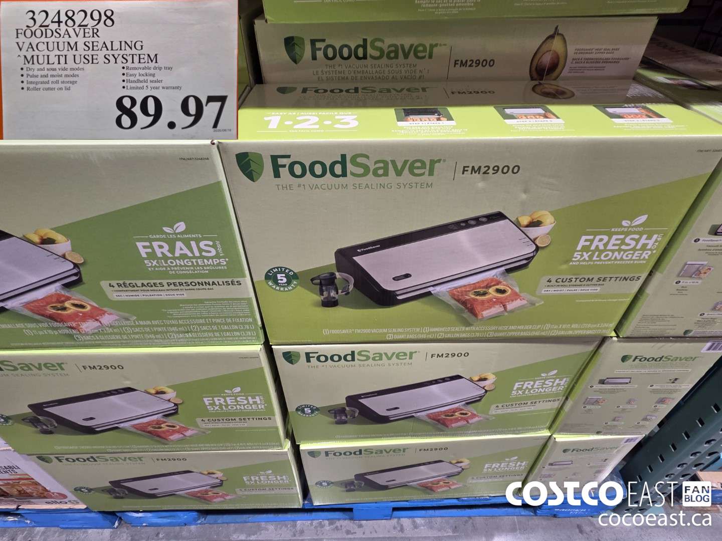 3248298 FOODSAVER VACUUM SEALING MULTI USE SYSTEM $89.97