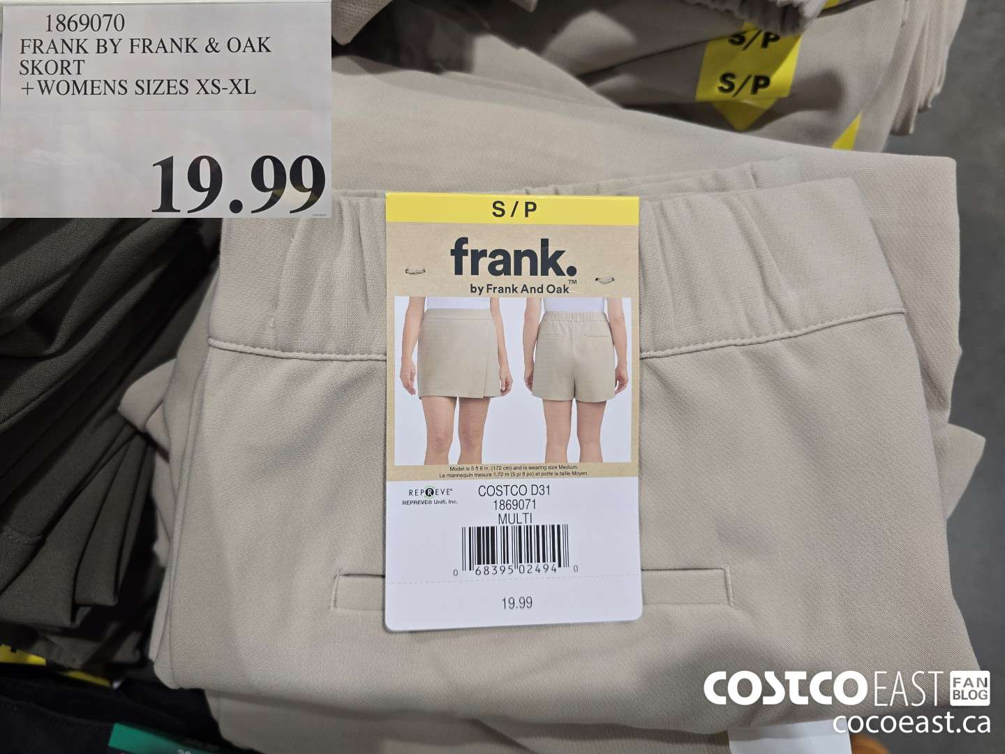 1869070 - FRANK BY FRANK & OAK SKORT +WOMENS SIZES XS-XL $19.99