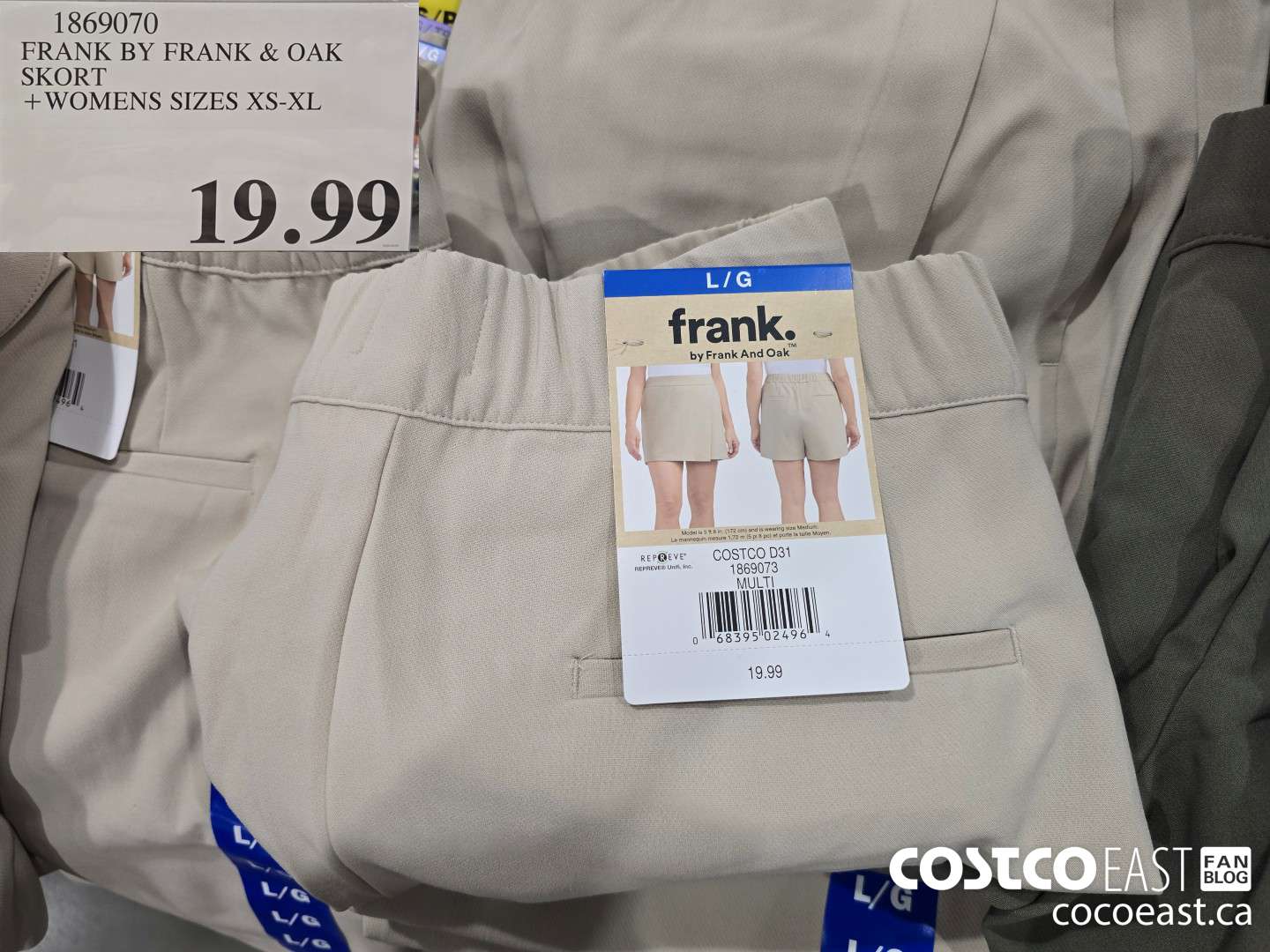 1869070 FRANK BY FRANK & OAK SKORT +WOMENS SIZES XS-XL $19.99
