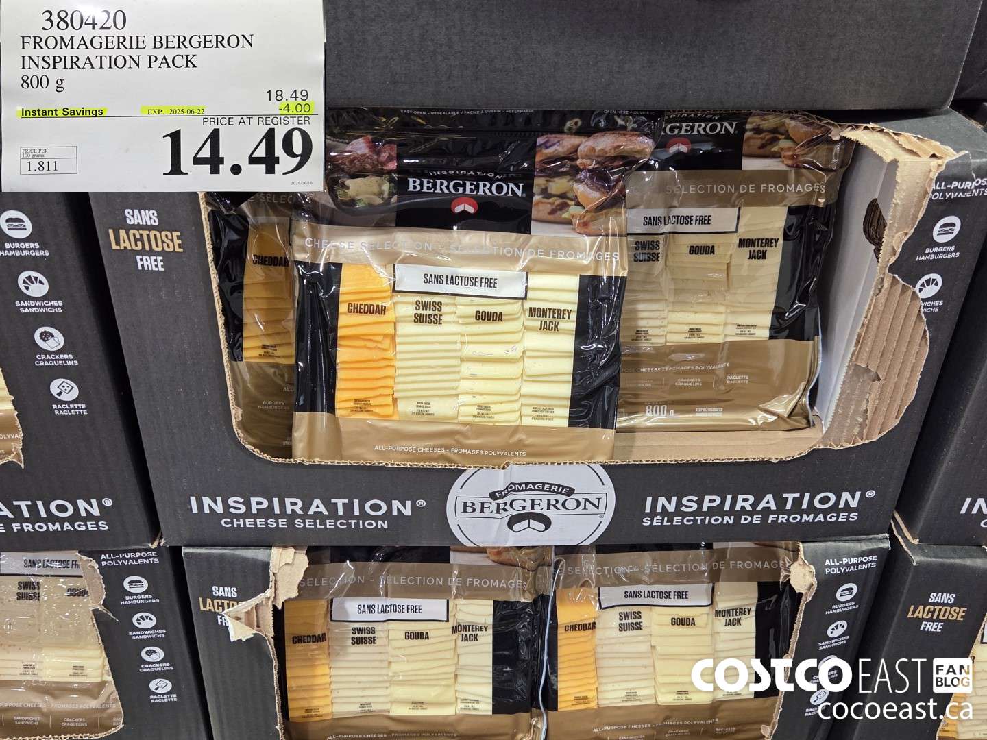 380420 FROMAGERIE BERGERON INSPIRATION PACK 800 G ($4.00 INSTANT SAVINGS EXPIRES ON 2025-06-22) $14.49