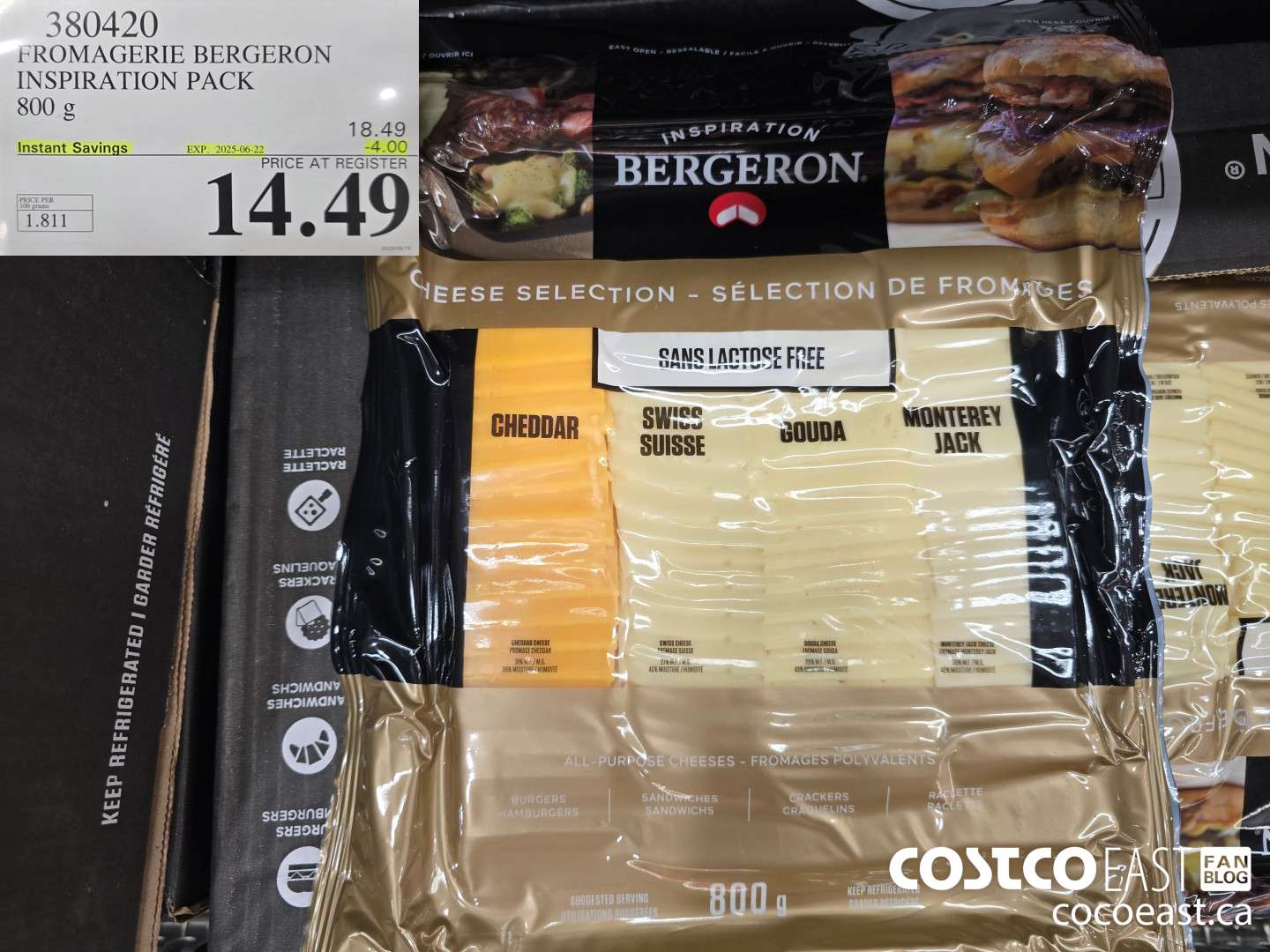 380420 FROMAGERIE BERGERON INSPIRATION PACK 800 G ($4.00 INSTANT SAVINGS EXPIRES ON 2025-06-22) $14.49