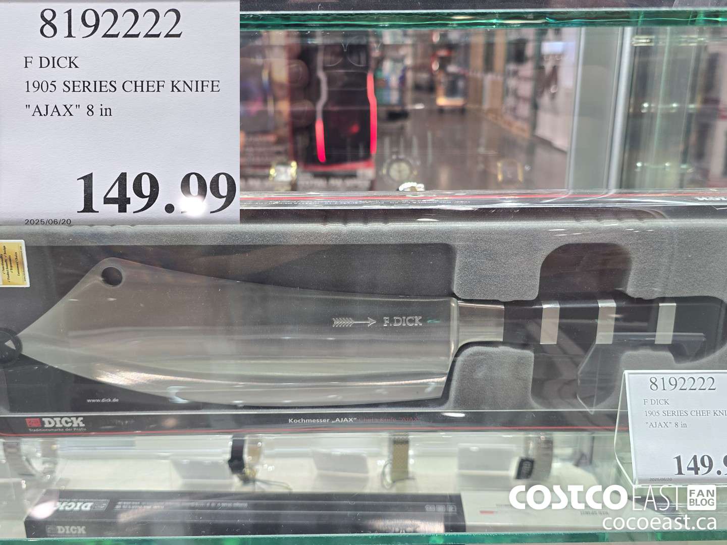 8192222 F DICK 1905 SERIES CHEF KNIFE 