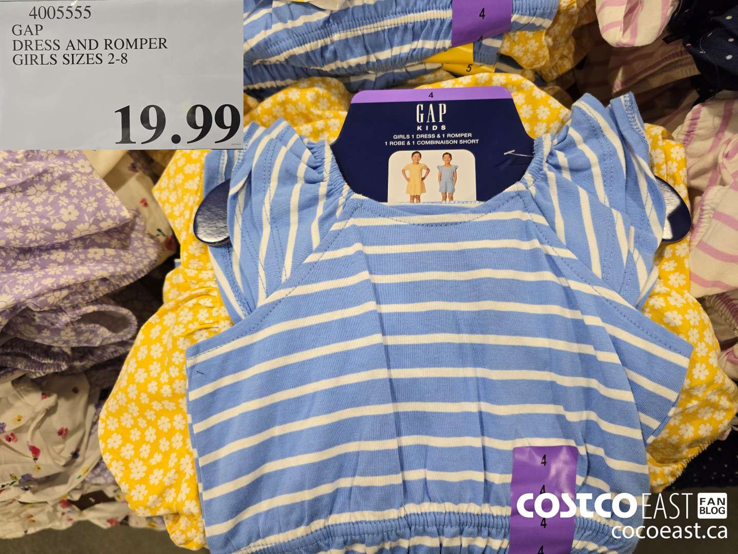 4005555 GAP DRESS AND ROMPER GIRLS SIZES 2-8 $19.99