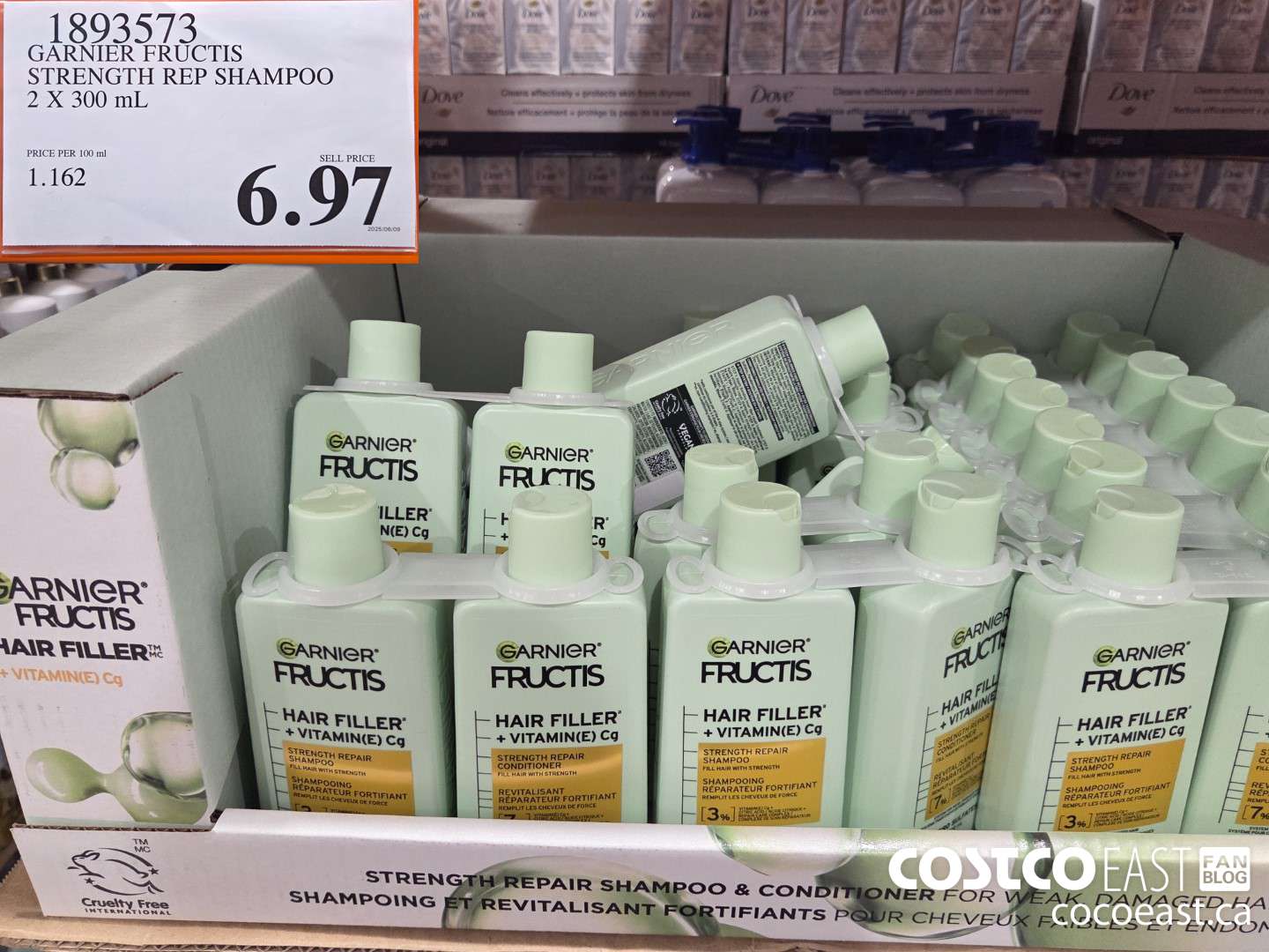 1893573 GARNIER FRUCTIS STRENGTH REP SHAMPOO 2 X 300 mL $6.97