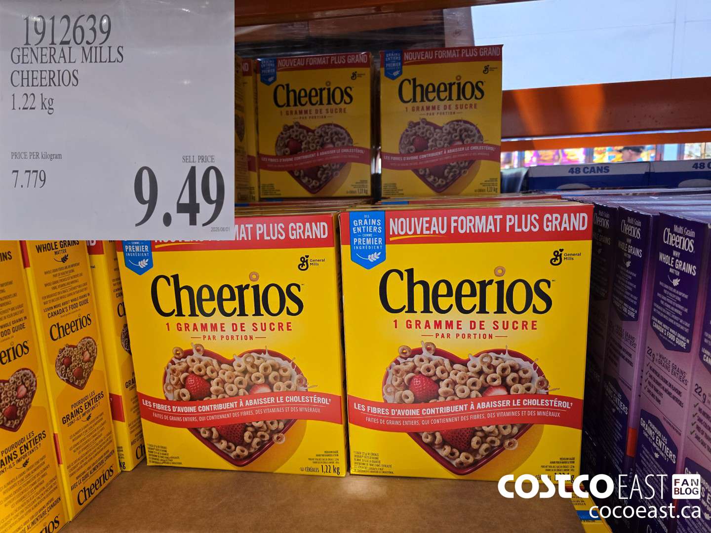 1912639 GENERAL MILLS CHEERIOS 1.22 KG $9.99
