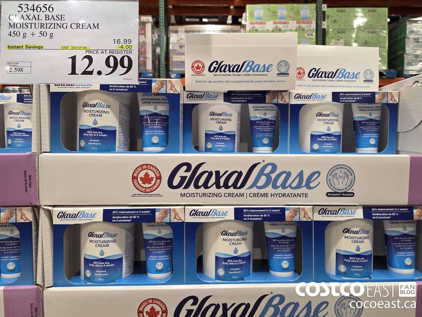 534656 GLAXAL BASE CREAM 450G + 50G ($4.00 INSTANT SAVINGS EXPIRES ON 2025-07-06) $12.99