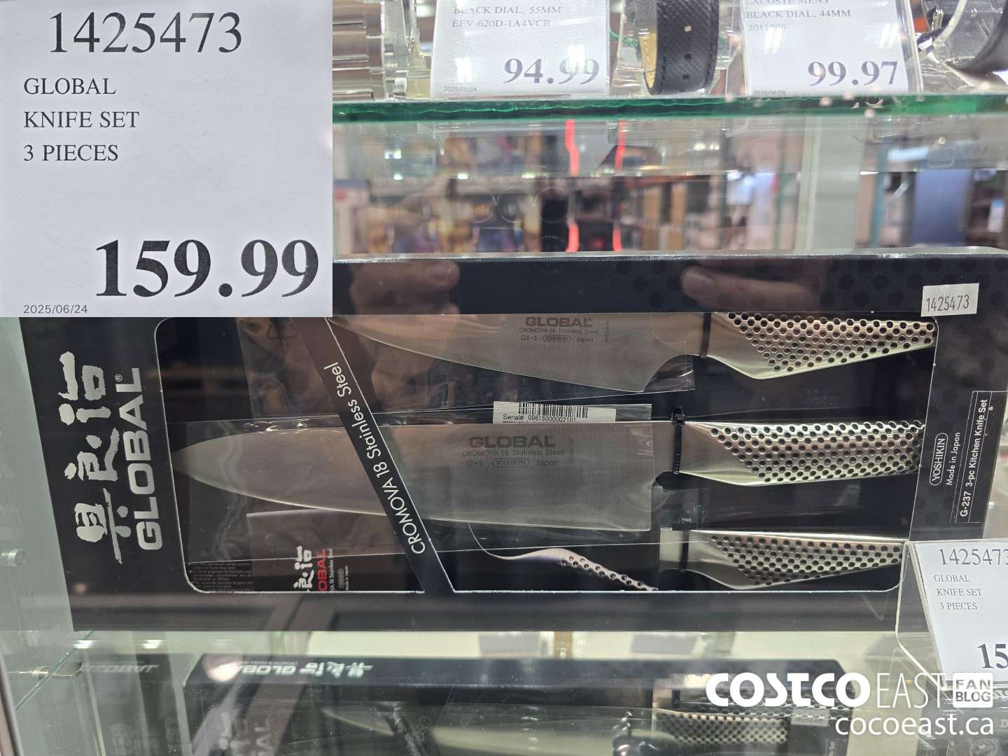 1425473 GLOBAL KNIFE SET 3 PIECES $159.99