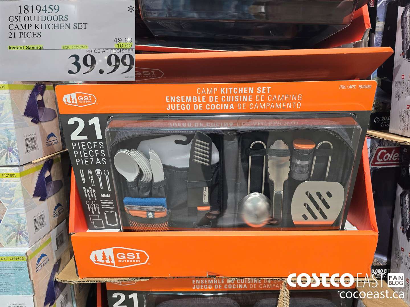 1819459 GSI OUTDOORS CAMP KITCHEN SET 21 PIECES ($10.00 INSTANT SAVINGS EXPIRES ON 2025-07-13) $39.99