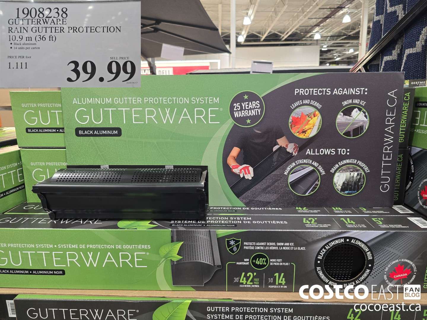 1908238 GUTTERWAPE RAIN GUTTER PROTECTION 10.9 m (36 ft) $39.99